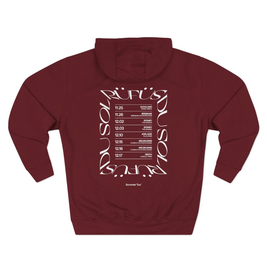 Rufus Du Sol Three-Panel Fleece Hoodie