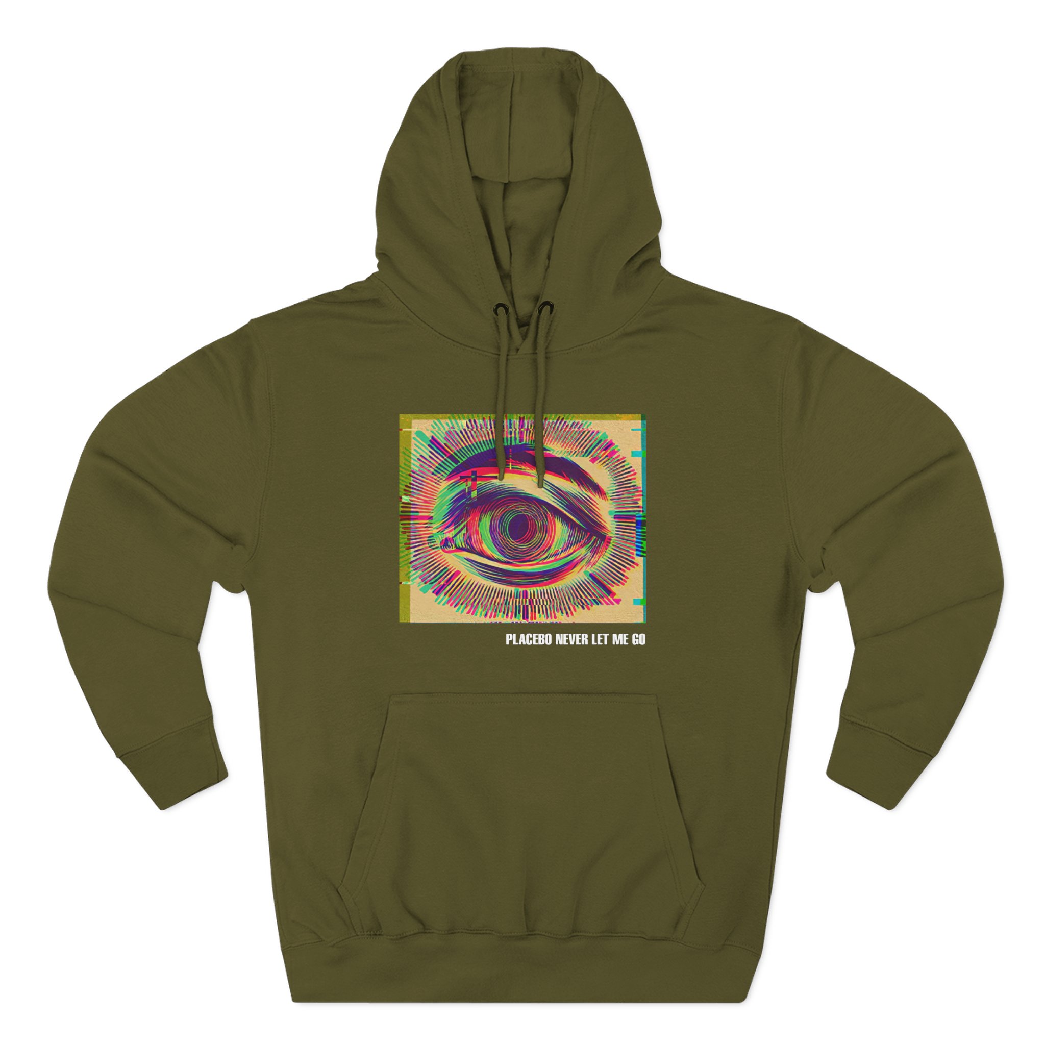 Placebo Glitch Eye Three-Panel Fleece Hoodie