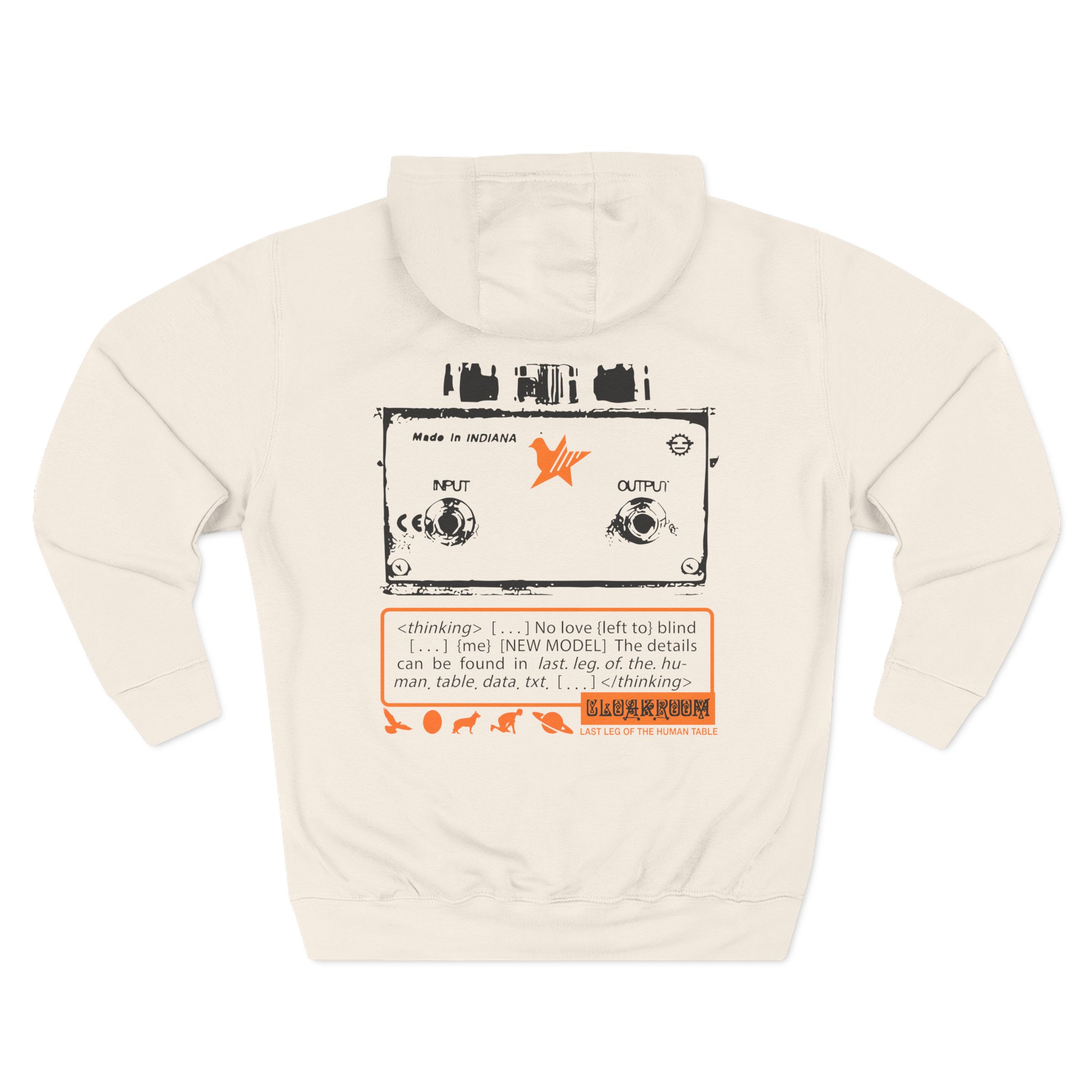 Cloakroom Three-Panel Fleece Hoodie