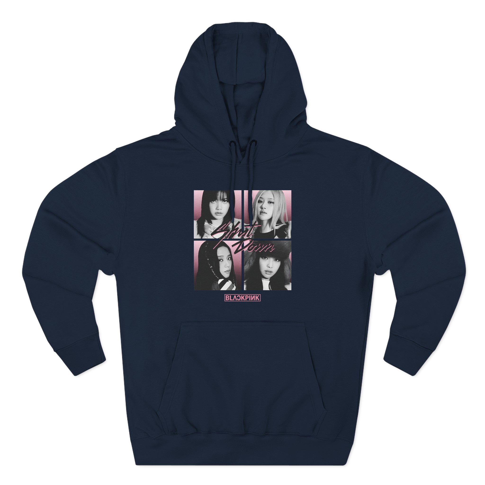 B Shut Down Three-Panel Fleece Hoodie