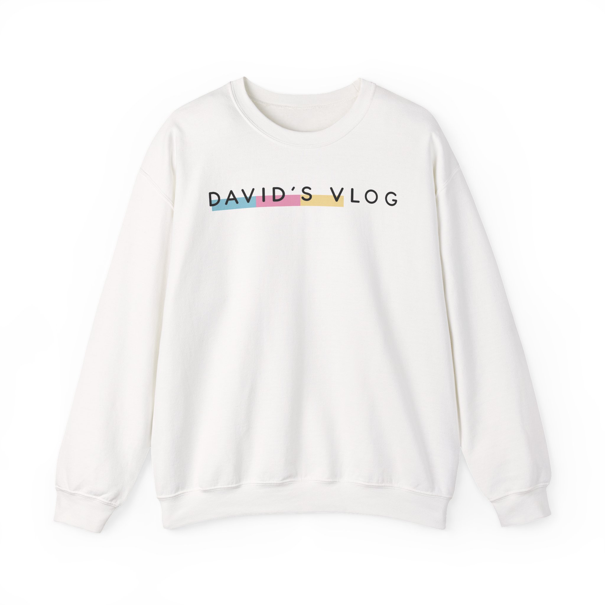 David Dobrik  David's Vlog Unisex Heavy Blendâ„¢ Crewneck Sweatshirt