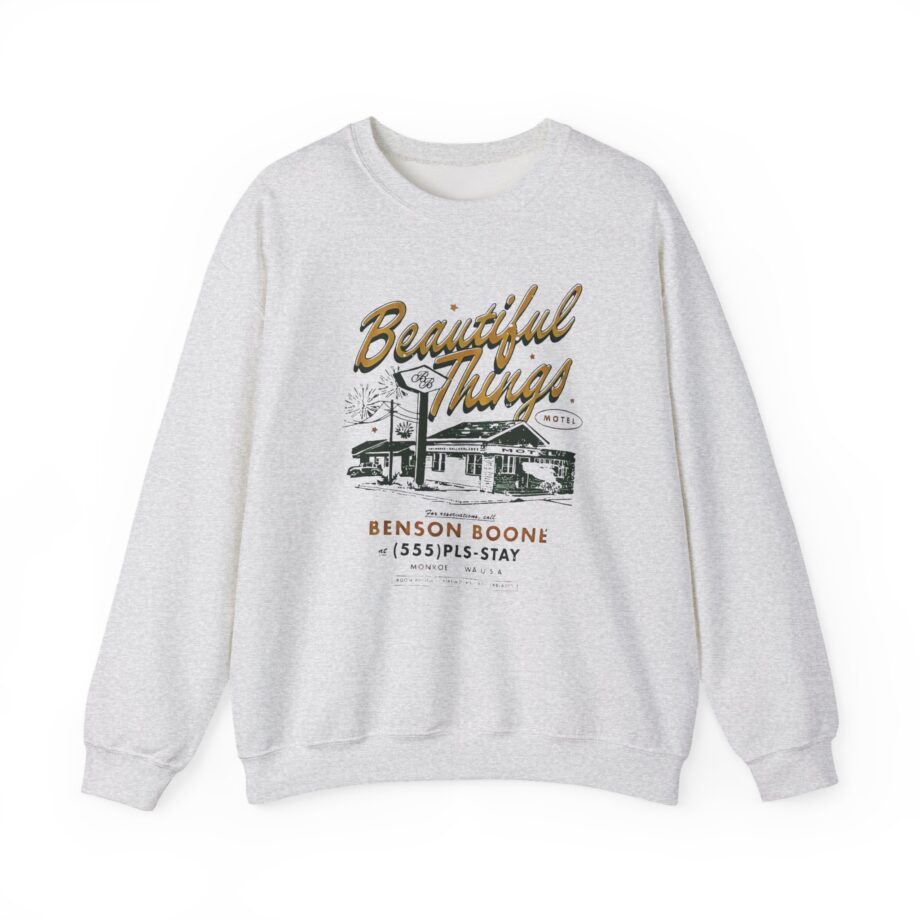 Benson Boone Beautiful Things Motel Unisex Heavy Blend™ Crewneck Sweatshirt