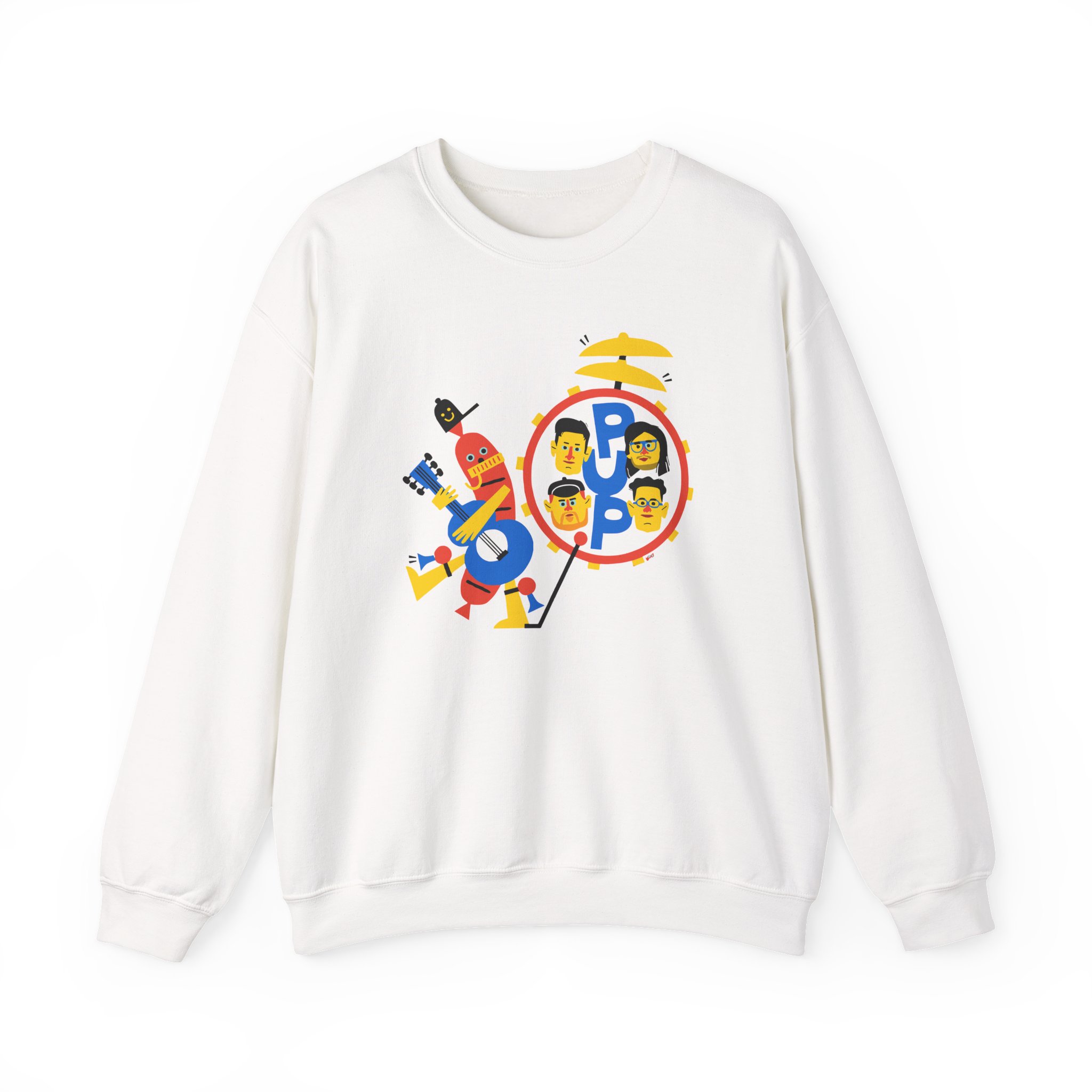 Pup Band of Wiener Unisex Heavy Blendâ„¢ Crewneck Sweatshirt