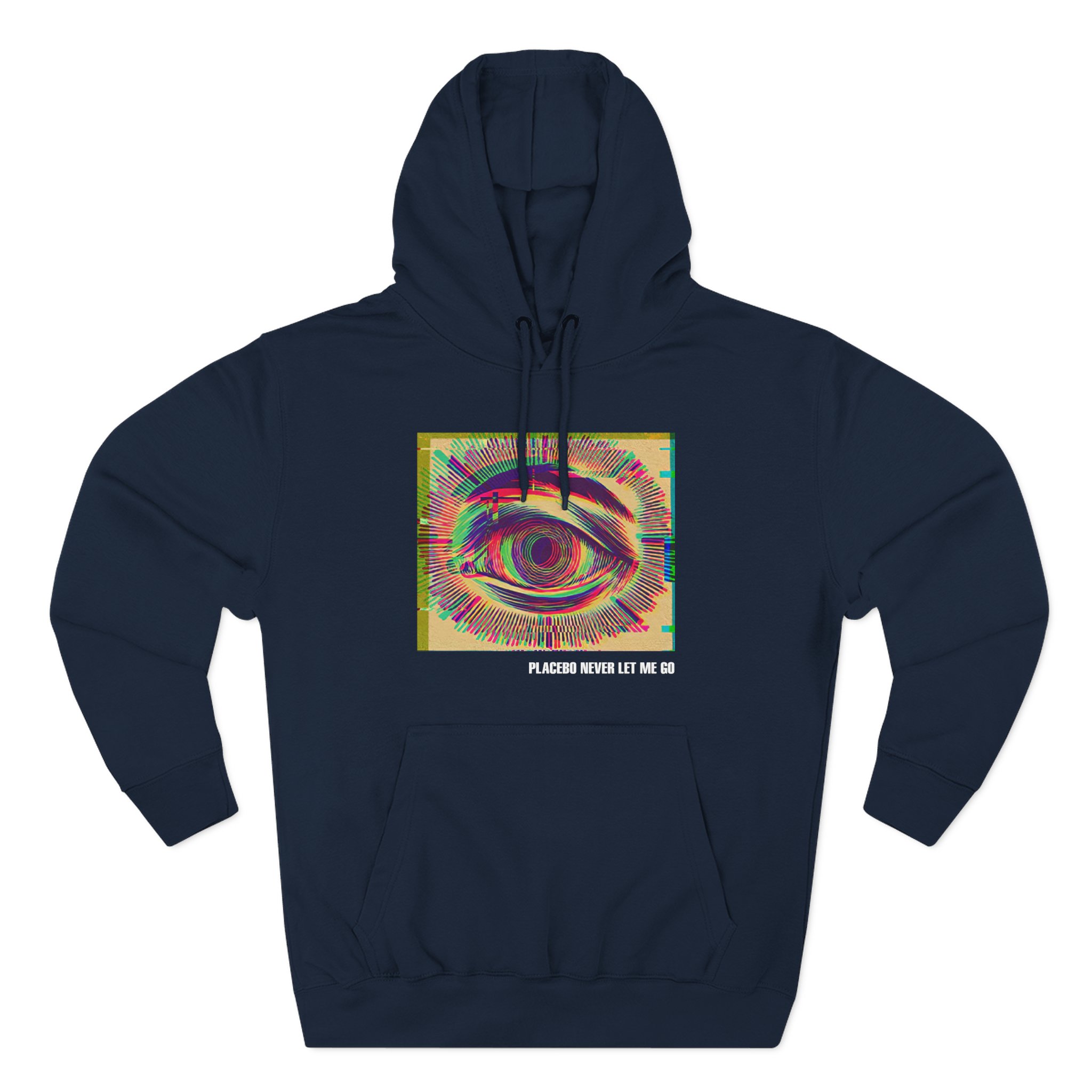 Placebo Glitch Eye Three-Panel Fleece Hoodie