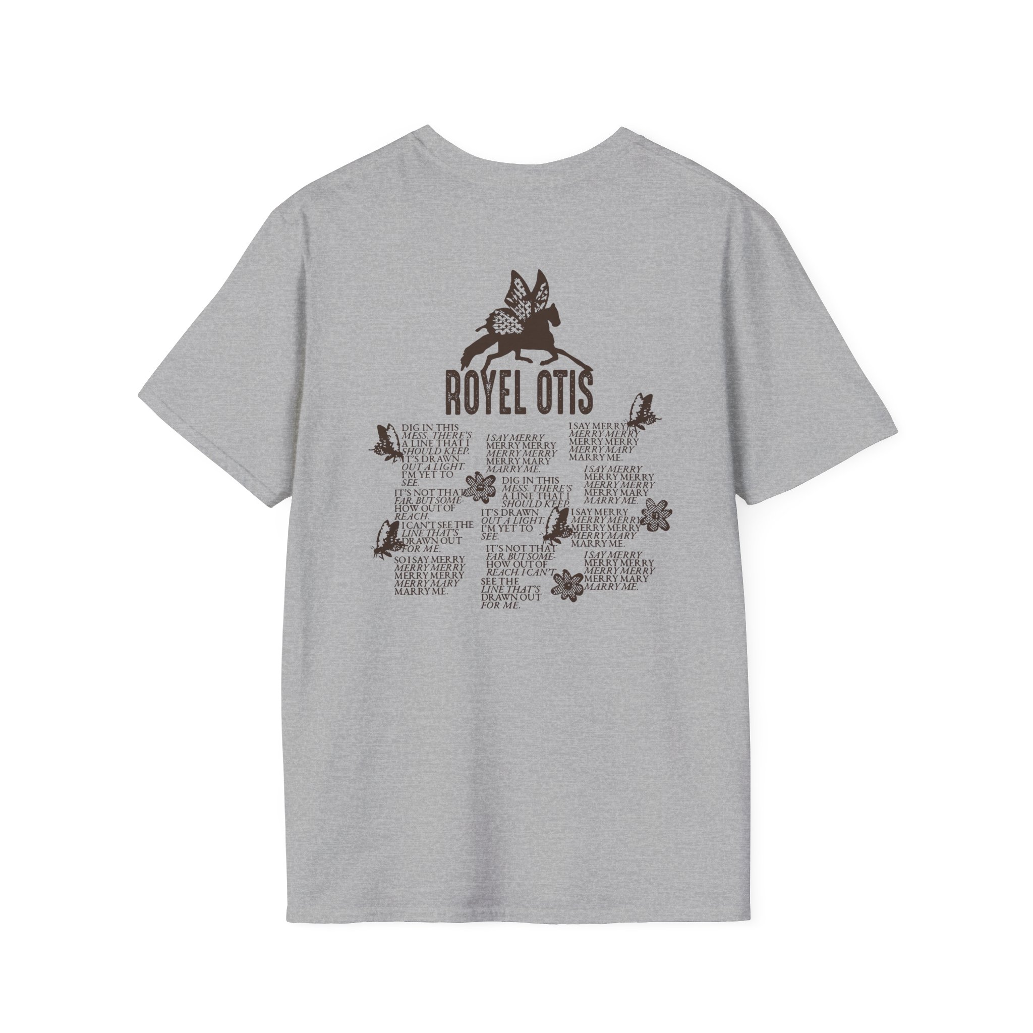Royel Otis Mary Marry Me Faded Powder Unisex Softstyle T-Shirt