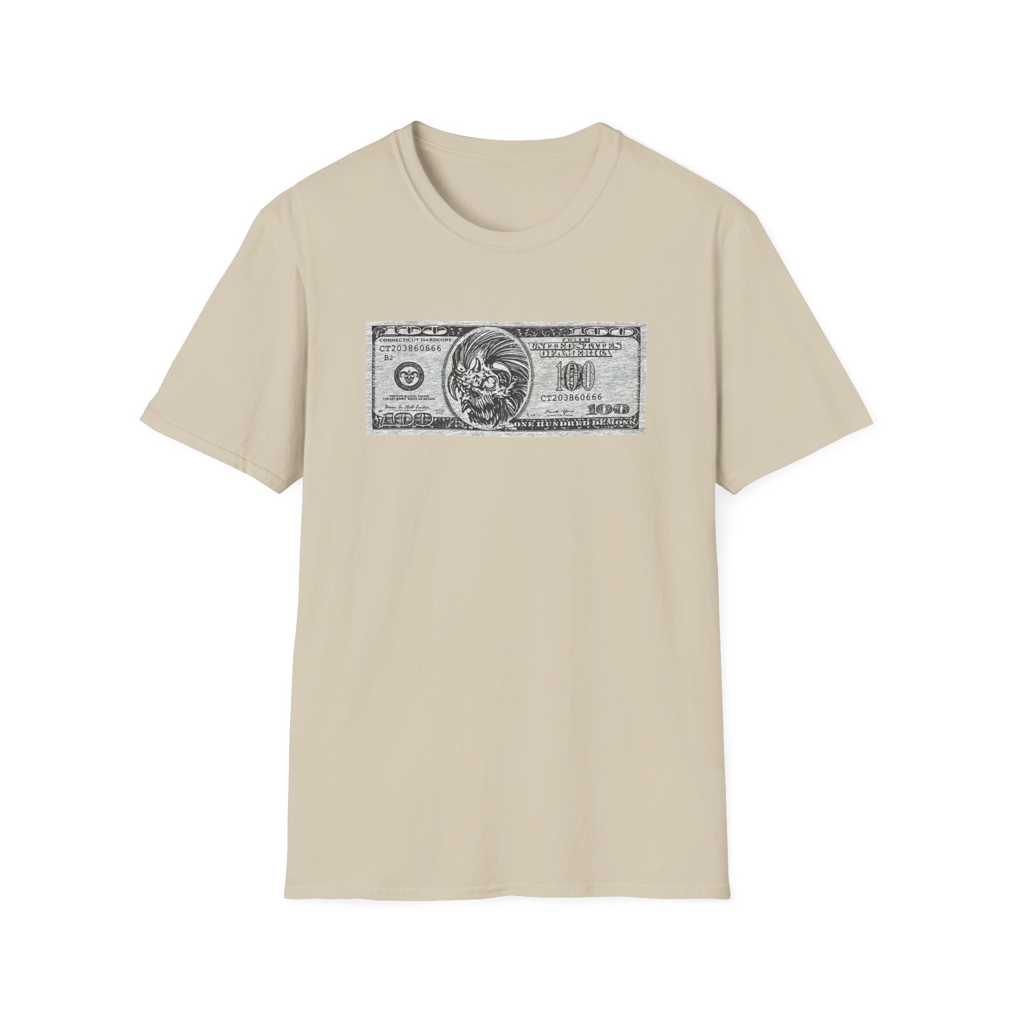 100 Demons Connecticut Hardcore Unisex Softstyle T-Shirt