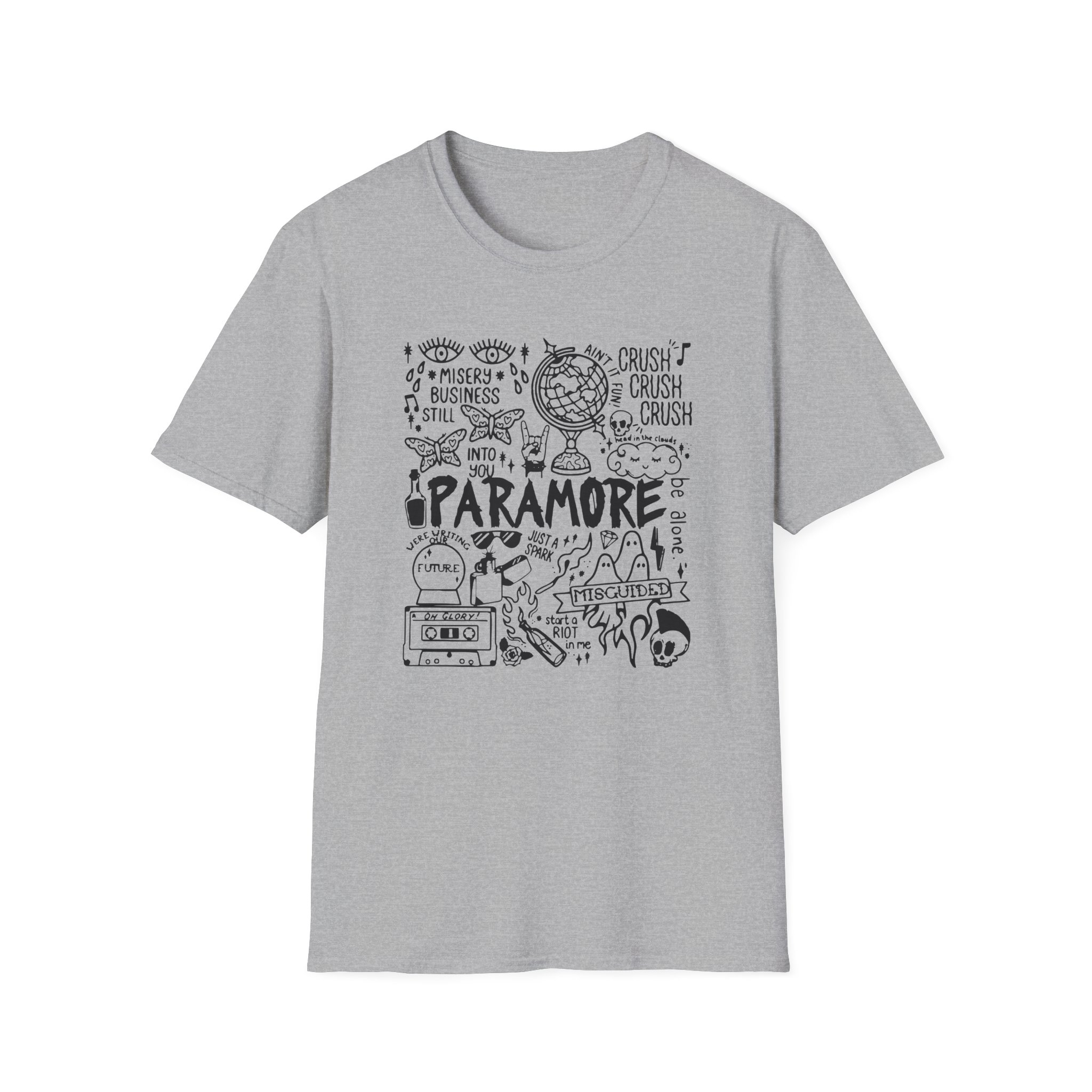 Hayley Willians Camiseta Paramore Emo Rock Unisex Softstyle T-Shirt