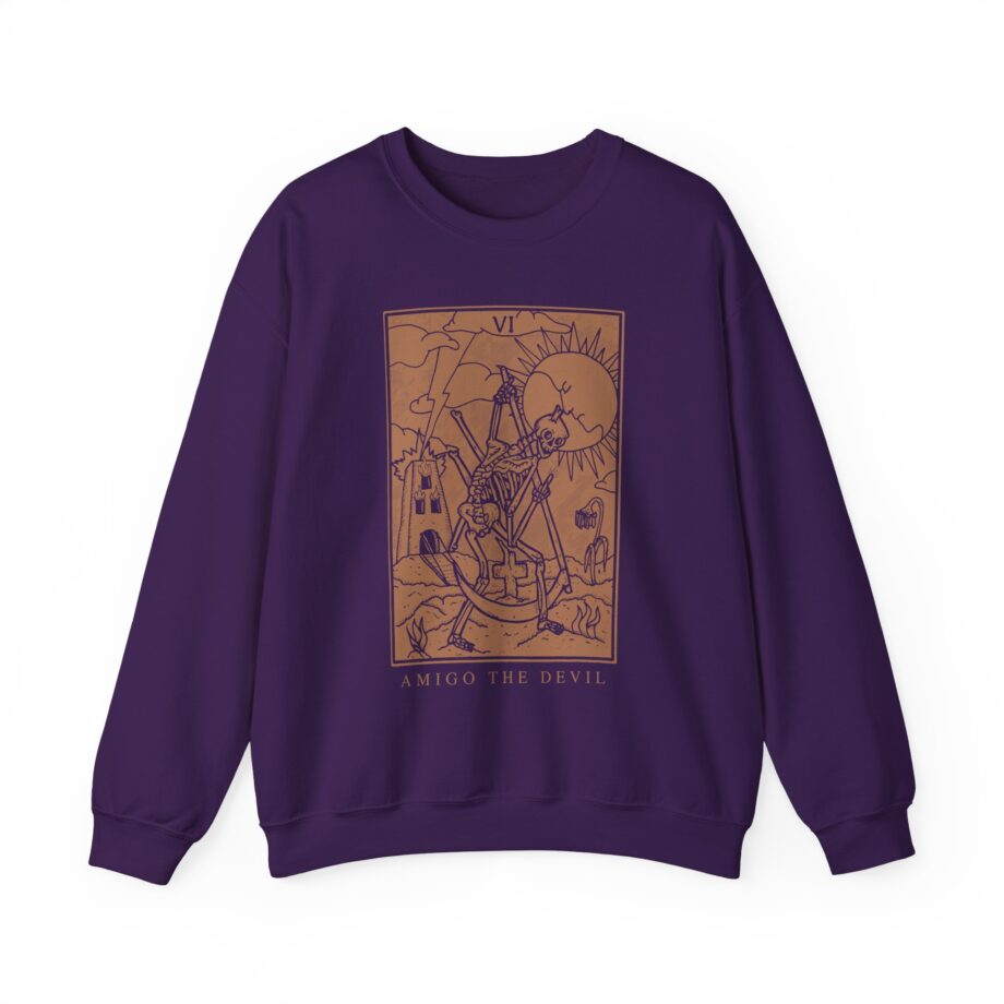 Amigo the Devil Tarot Card Unisex Heavy Blend™ Crewneck Sweatshirt