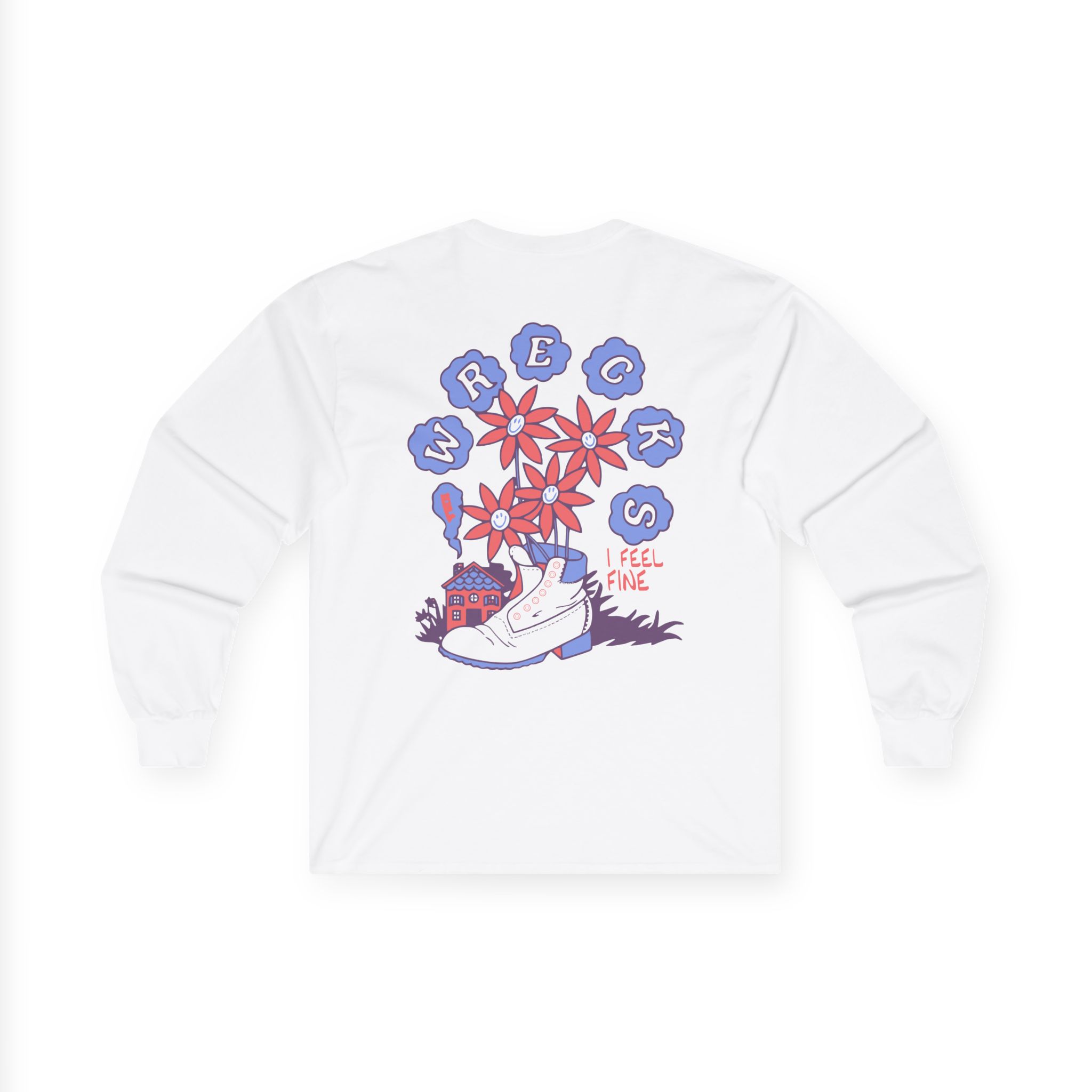 The Wrecks Floral Unisex Ultra Cotton Long Sleeve Tee