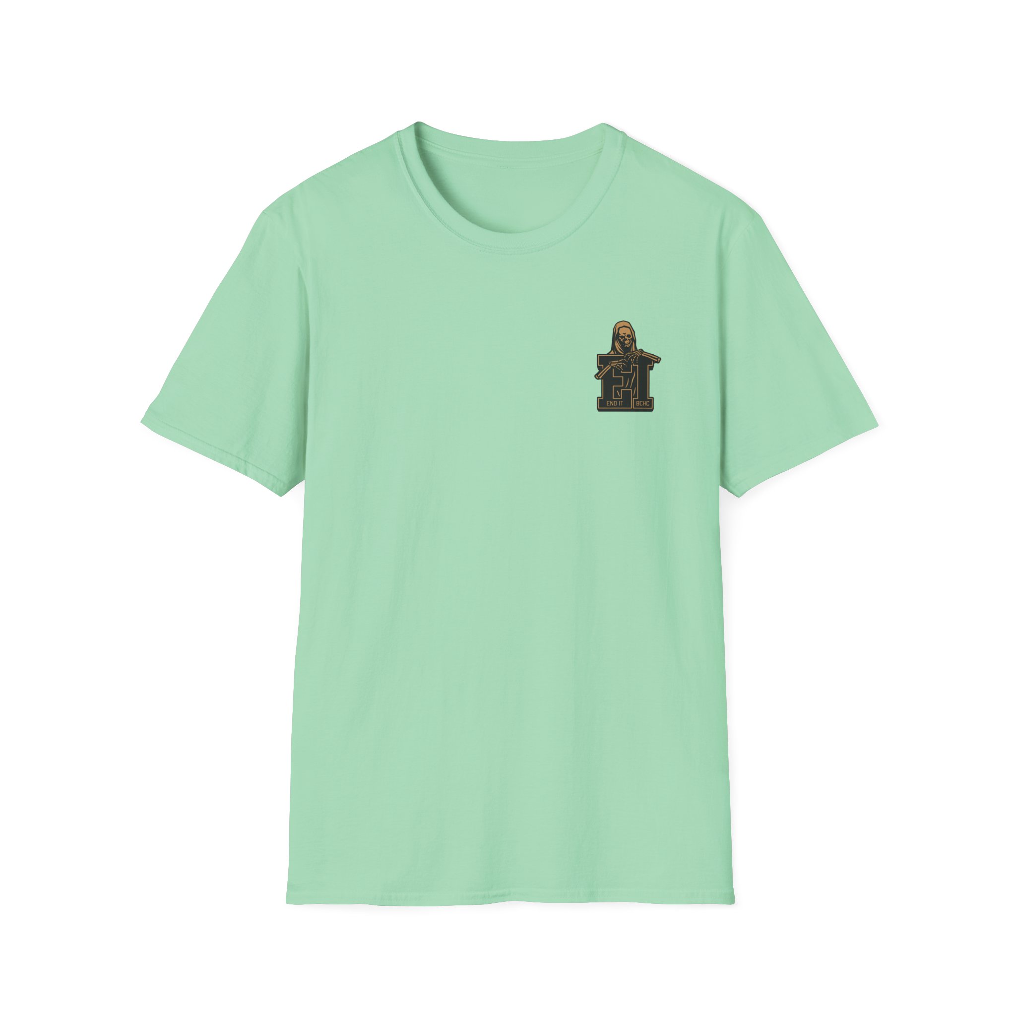 End It Bchc Reaper Emblem Unisex Softstyle T-Shirt