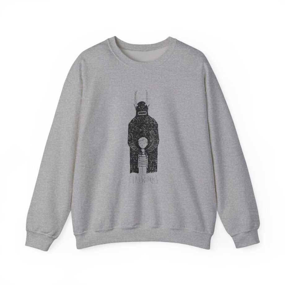 Fireworks Monster Unisex Heavy Blend™ Crewneck Sweatshirt