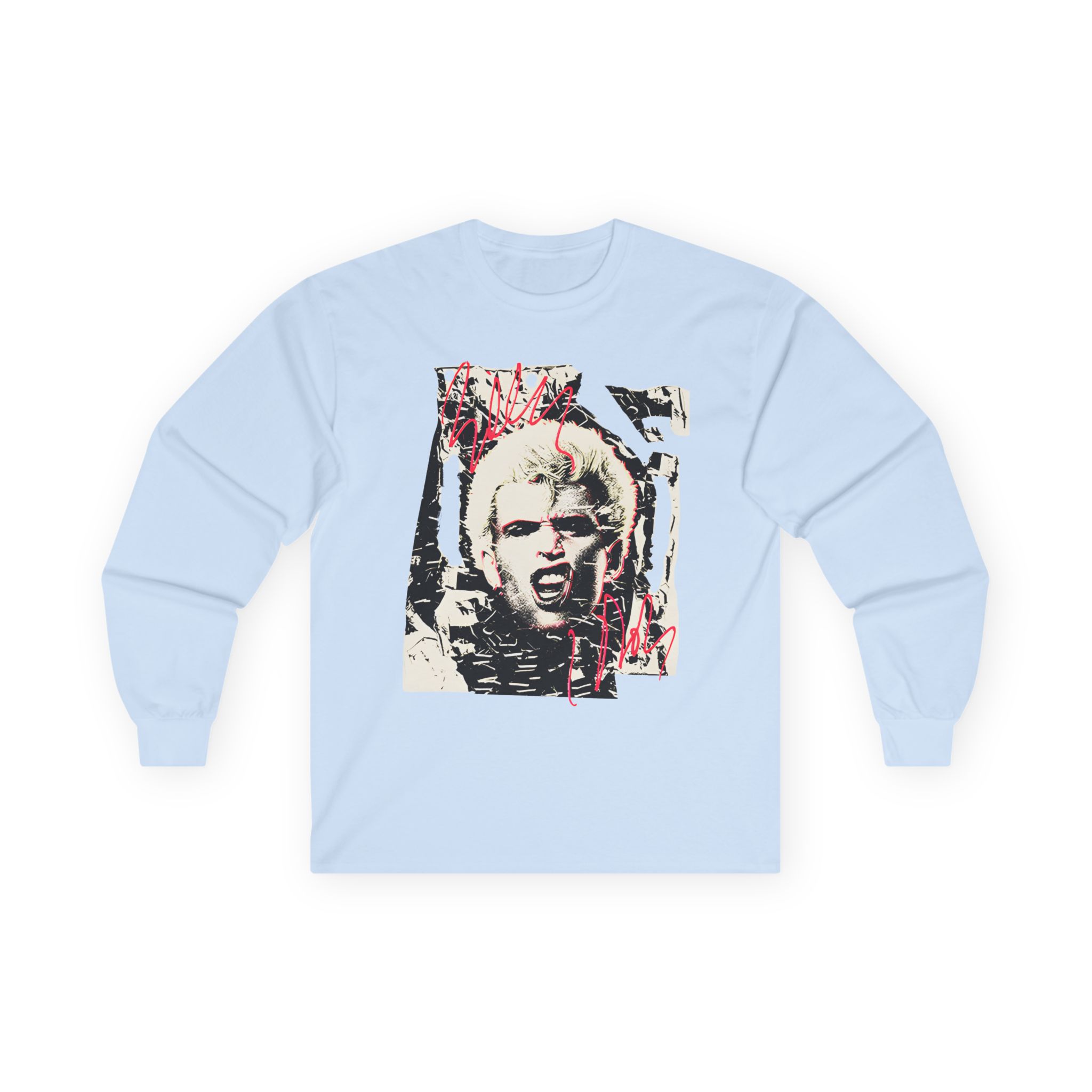 Billy Idol Shattered Photo Unisex Ultra Cotton Long Sleeve Tee