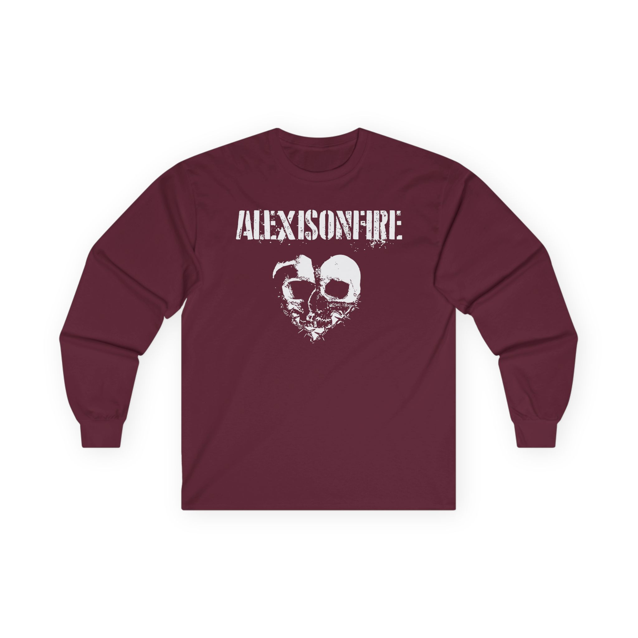 Alexisonfire Barbed Wire Heartskull Unisex Ultra Cotton Long Sleeve Tee