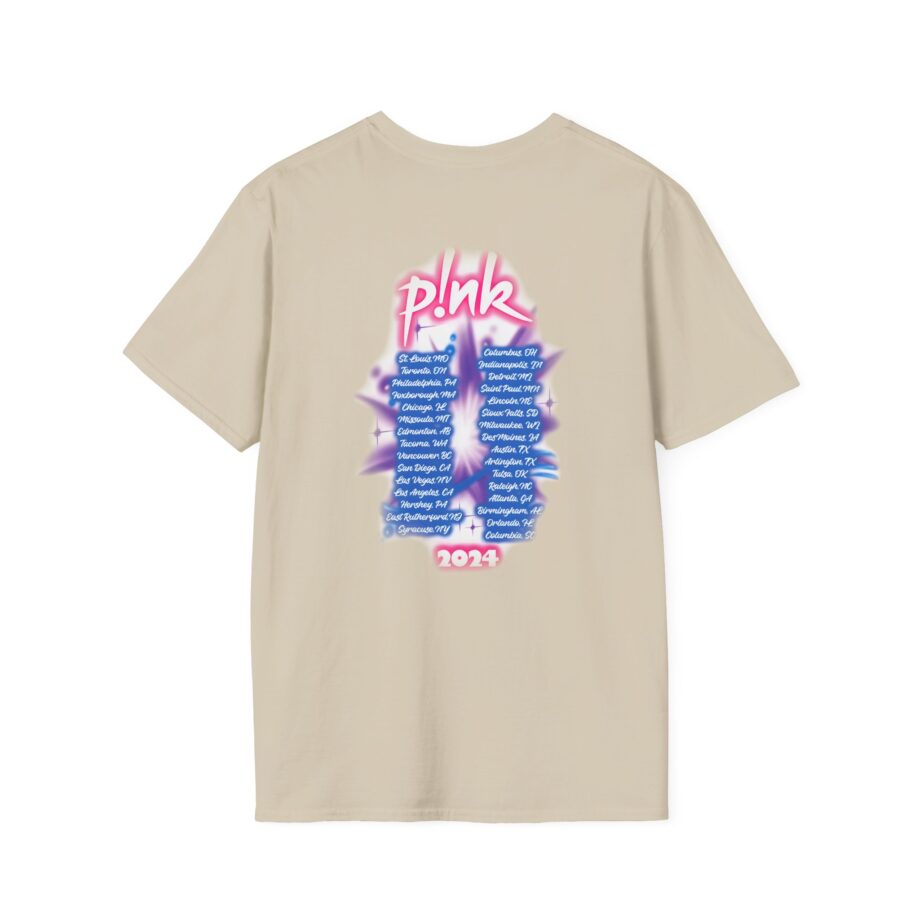 Pink Airbrushed 2024 Unisex Softstyle T-Shirt