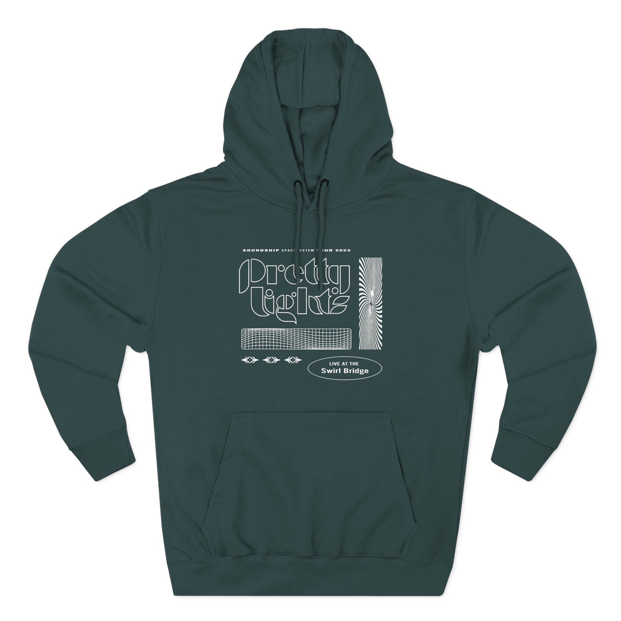 Pretty Lights Swirl Three-Panel Fleece Hoodie