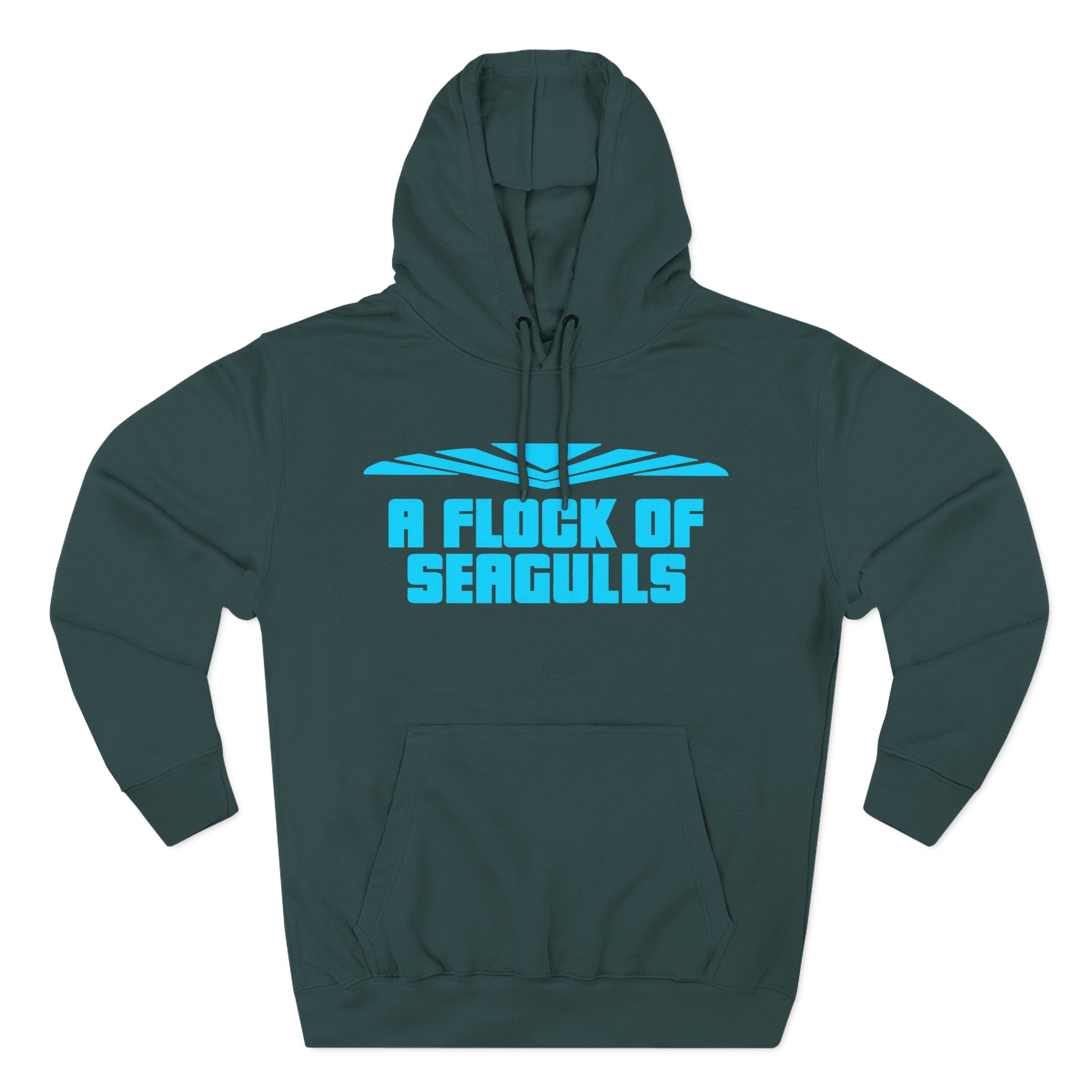 A Flock of Seagulls Logo Three-Panel Fleece Hoodie