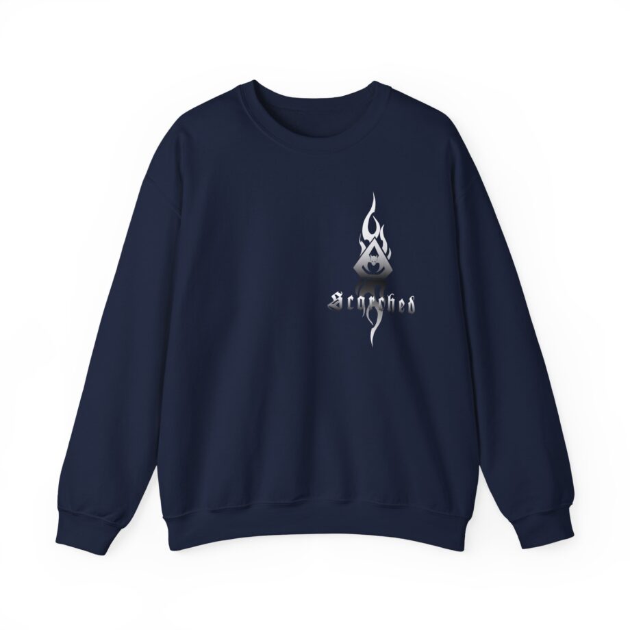 Overkill Scorched Stretched Logo Unisex Heavy Blend™ Crewneck Sweatshirt