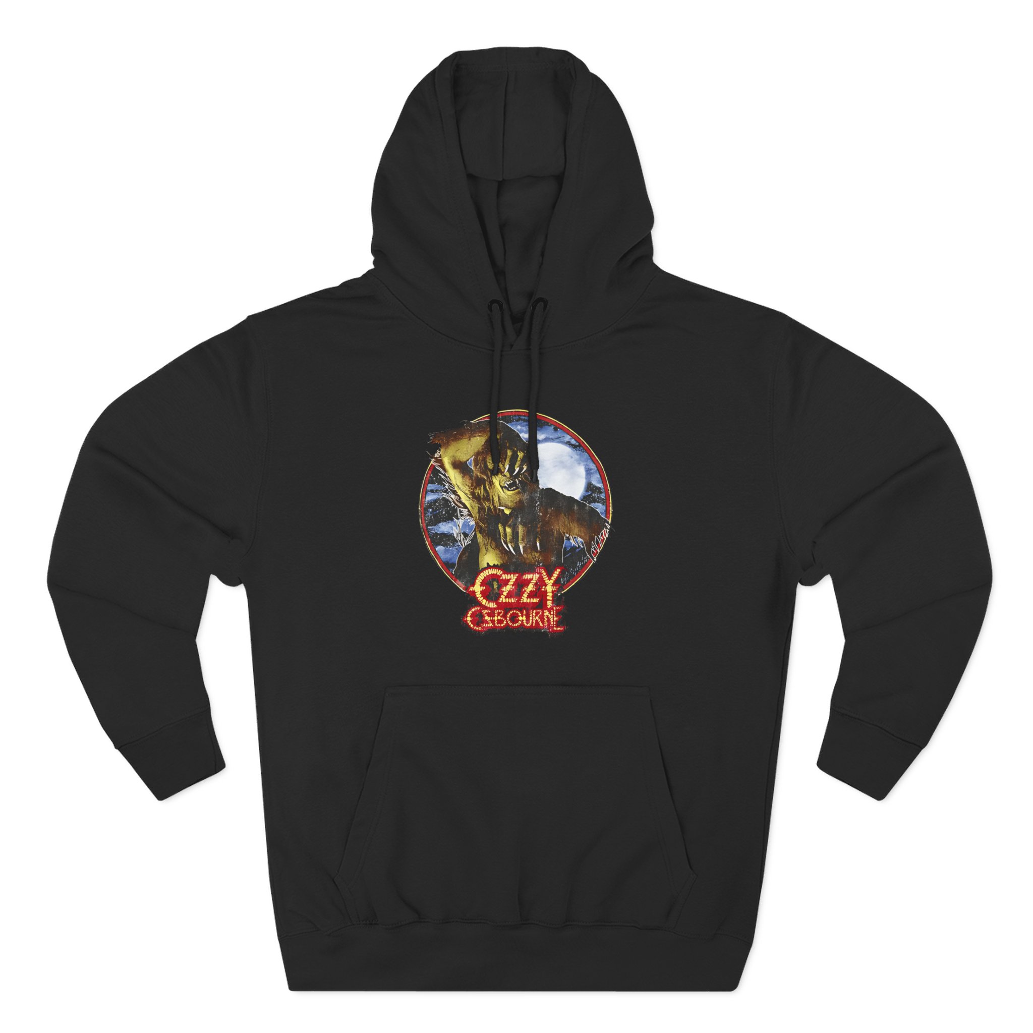 Ozzy Osbourne Bark At The Moon Three-Panel Fleece Hoodie