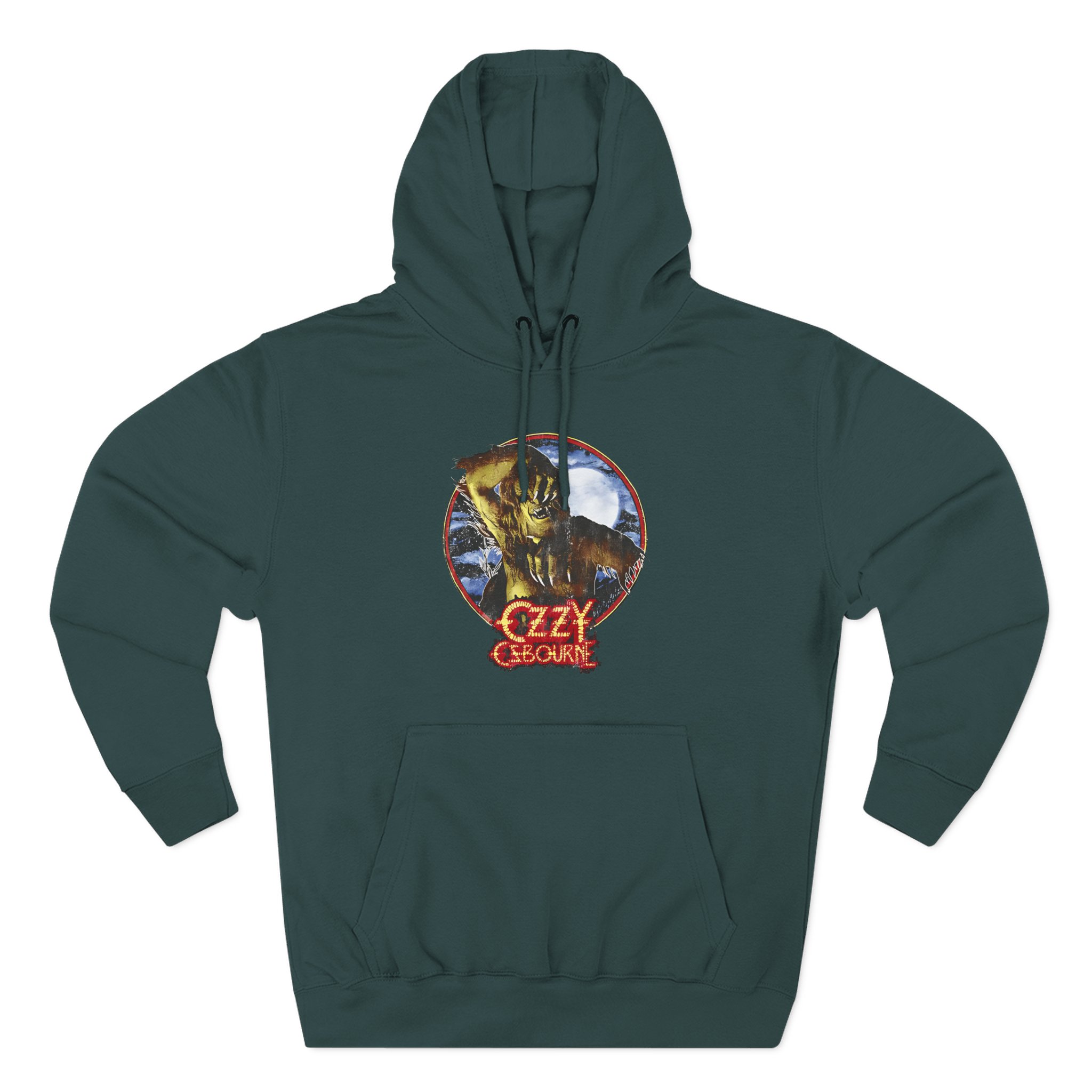 Ozzy Osbourne Bark At The Moon Three-Panel Fleece Hoodie