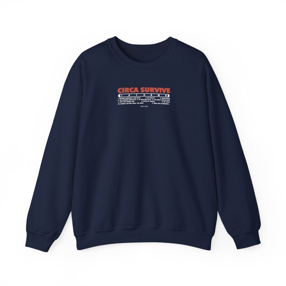 Circa Survive Juturna Tracklist Unisex Heavy Blend™ Crewneck Sweatshirt