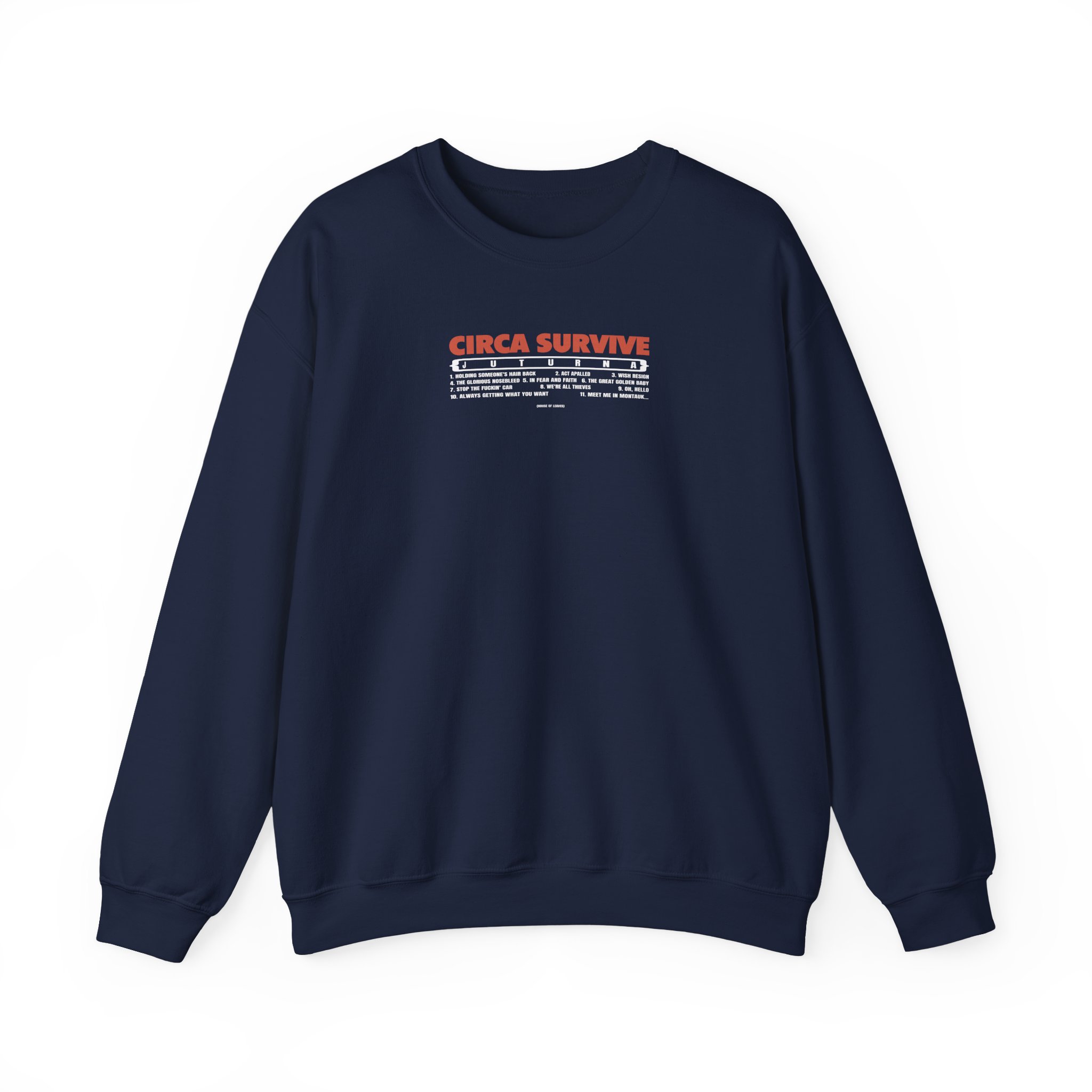 Circa Survive Juturna Tracklist Unisex Heavy Blendâ„¢ Crewneck Sweatshirt