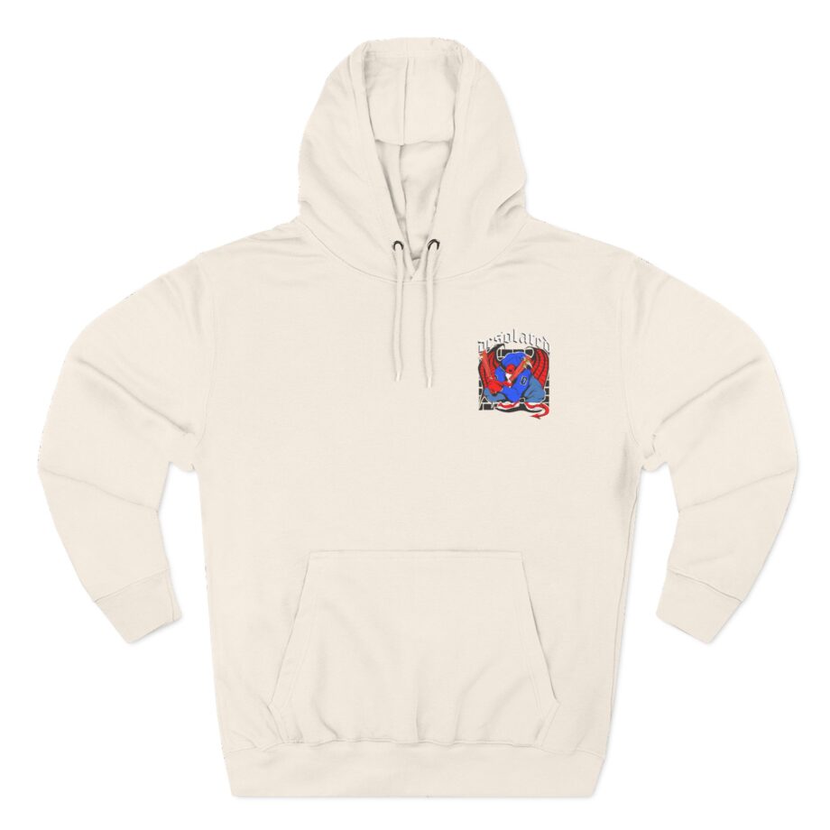 Desolated Three-Panel Fleece Hoodie