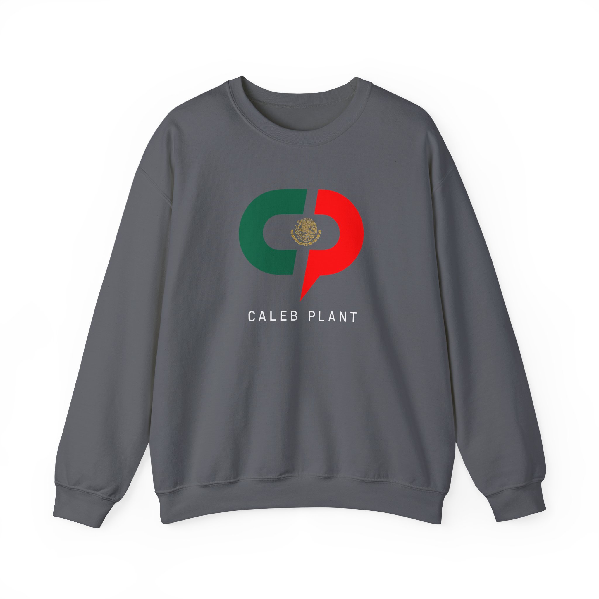 Caleb Plant Green White and Red Unisex Heavy Blendâ„¢ Crewneck Sweatshirt