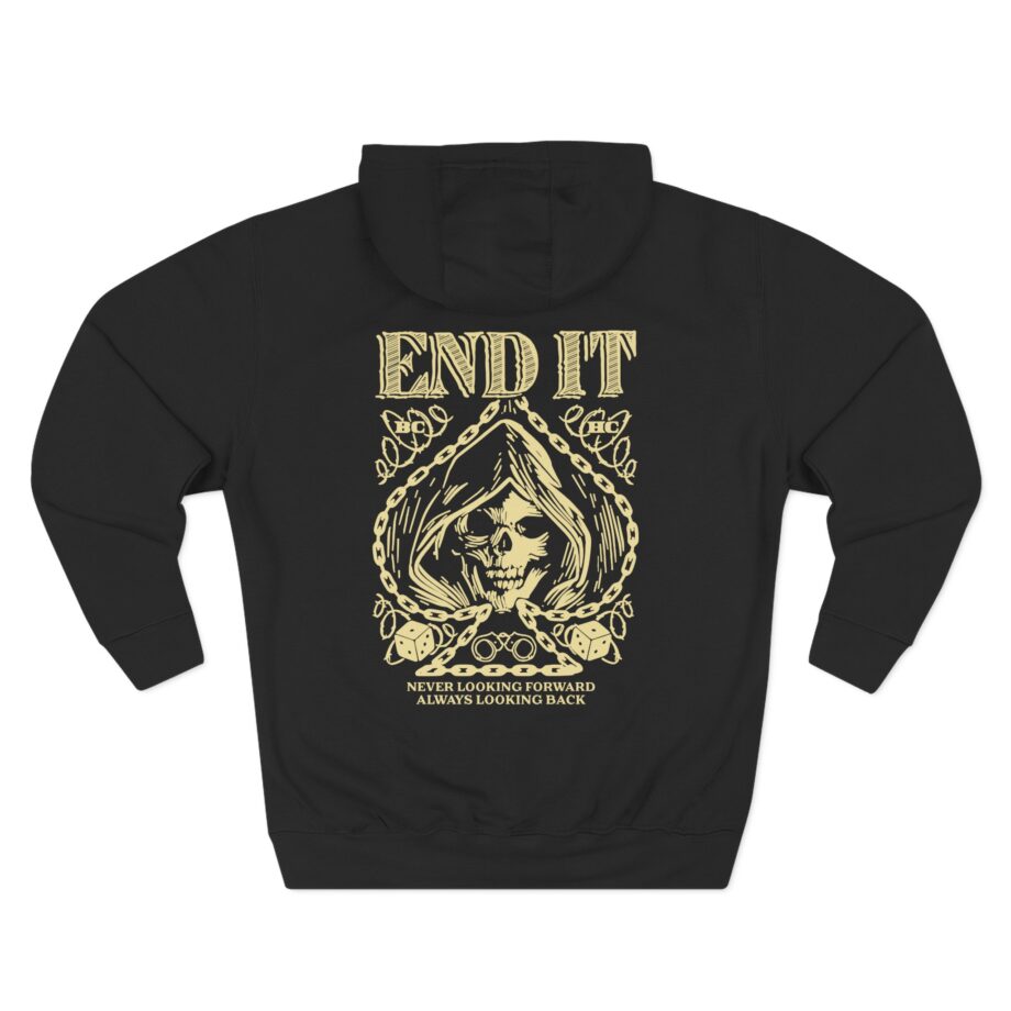 End It Spade Reaper Three-Panel Fleece Hoodie