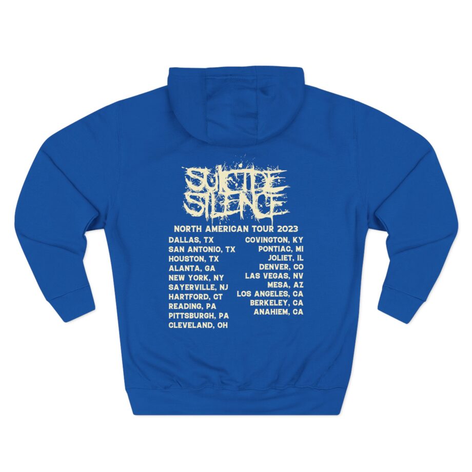Suicide Silence Rymd Cover Tour 2023 Three-Panel Fleece Hoodie