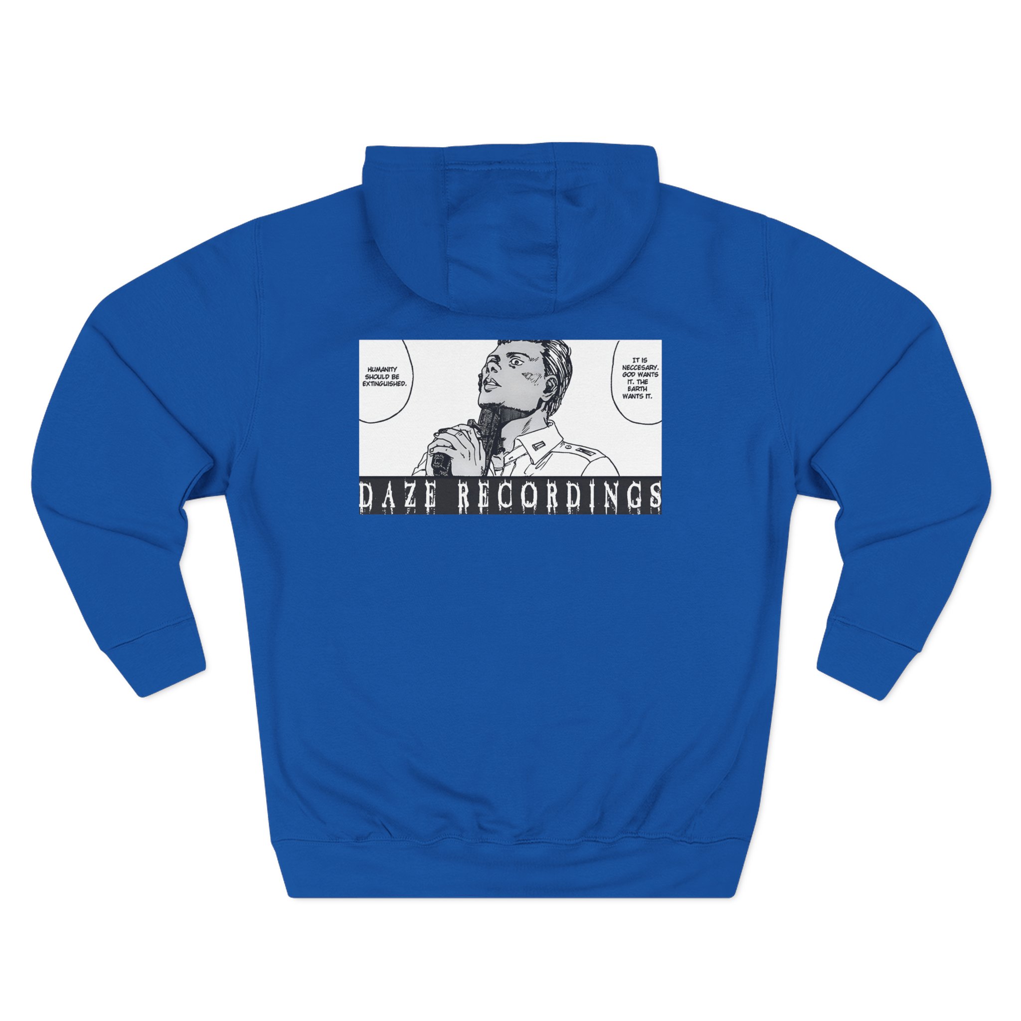 Sanction the World is Cruel Three-Panel Fleece Hoodie