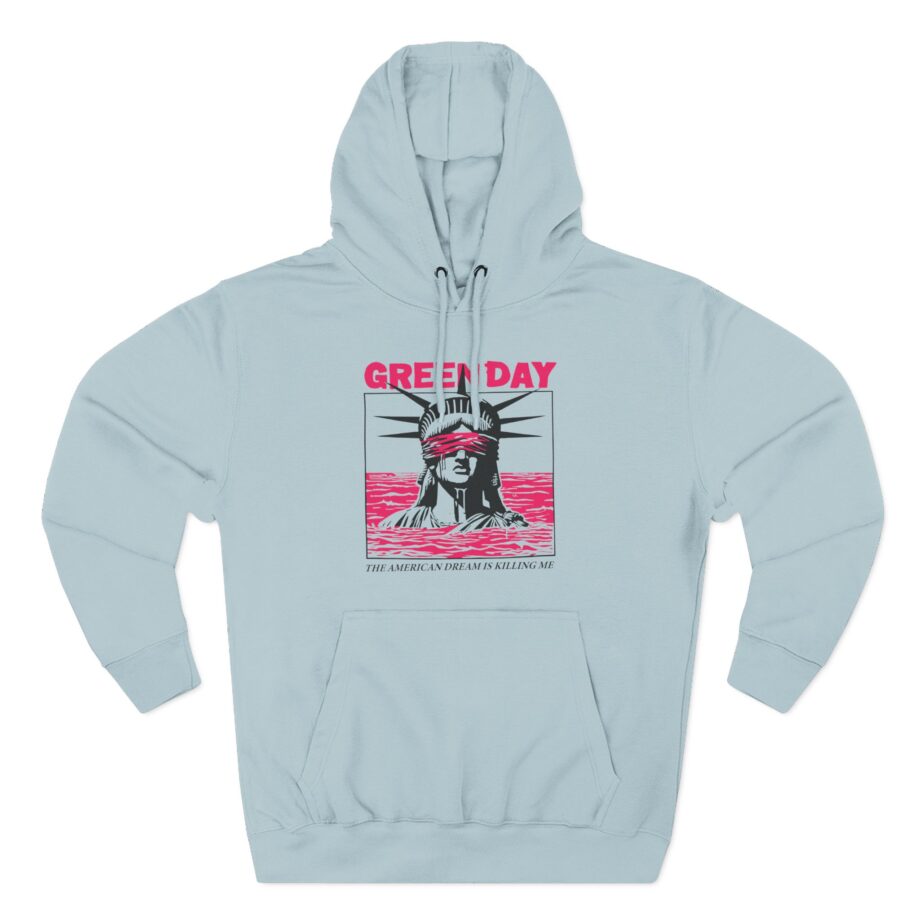 Green Day Lady Liberty Three-Panel Fleece Hoodie