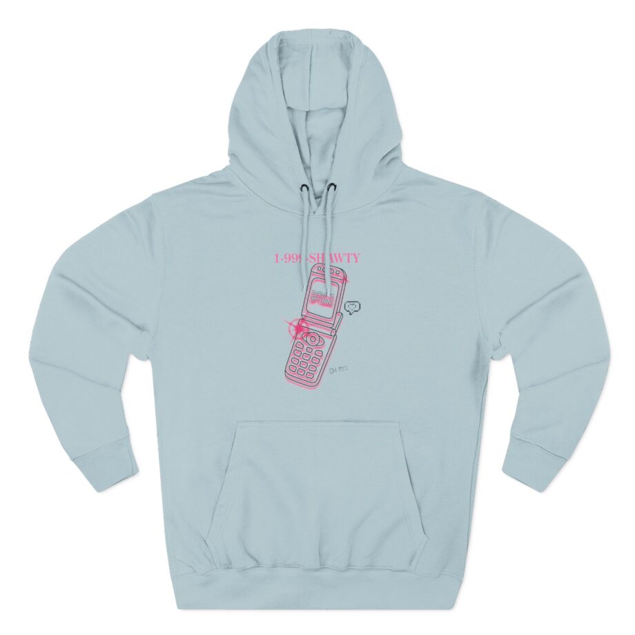 Shawty Bae Shawty Hotline Three-Panel Fleece Hoodie