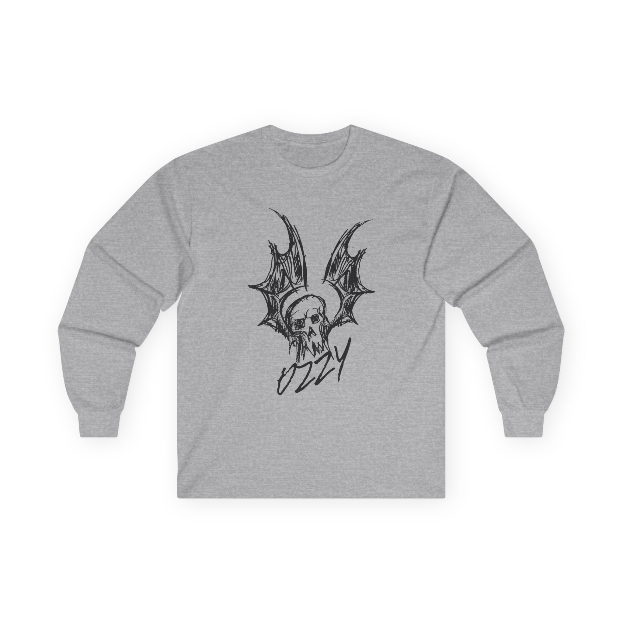 Ozzy Osbourne Bat Sketch Unisex Ultra Cotton Long Sleeve Tee