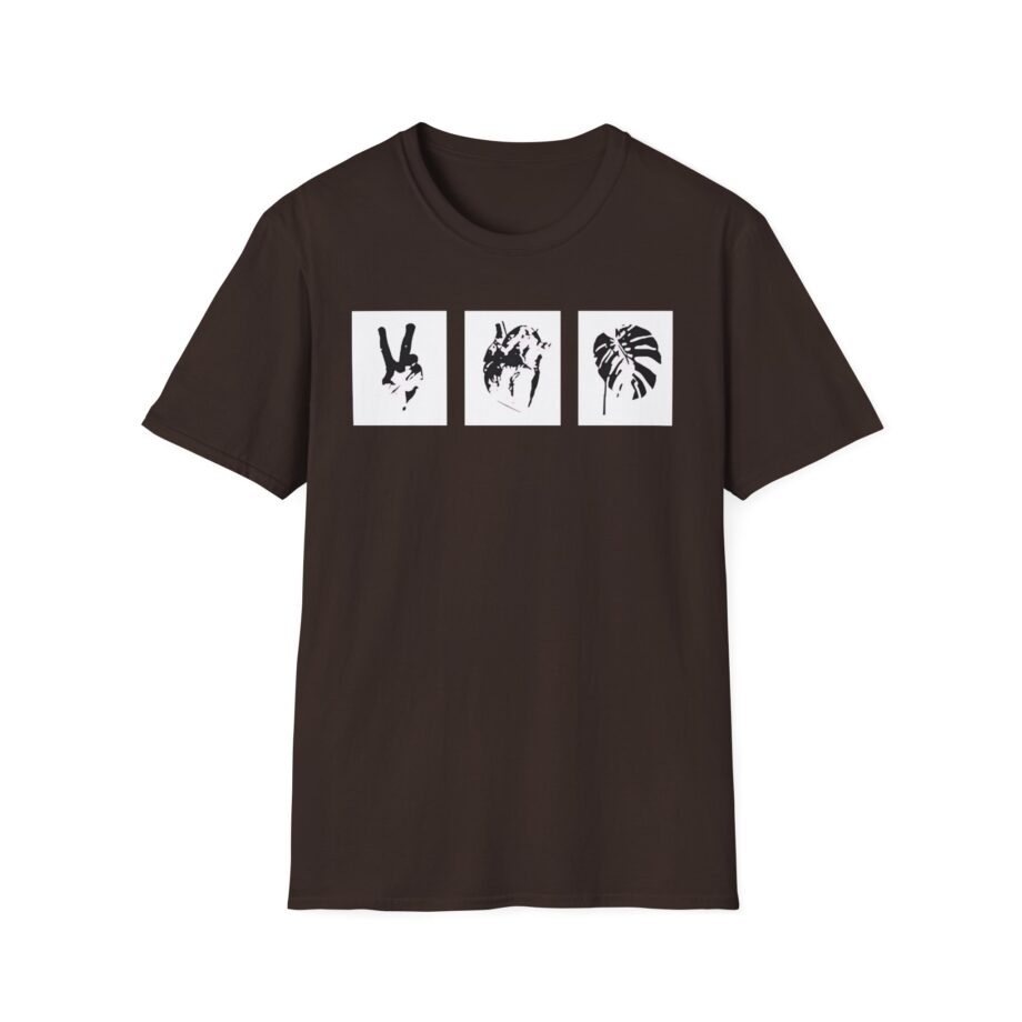 Mumbo Jumbo Peace, Love and Heavy Metal Unisex Softstyle T-Shirt