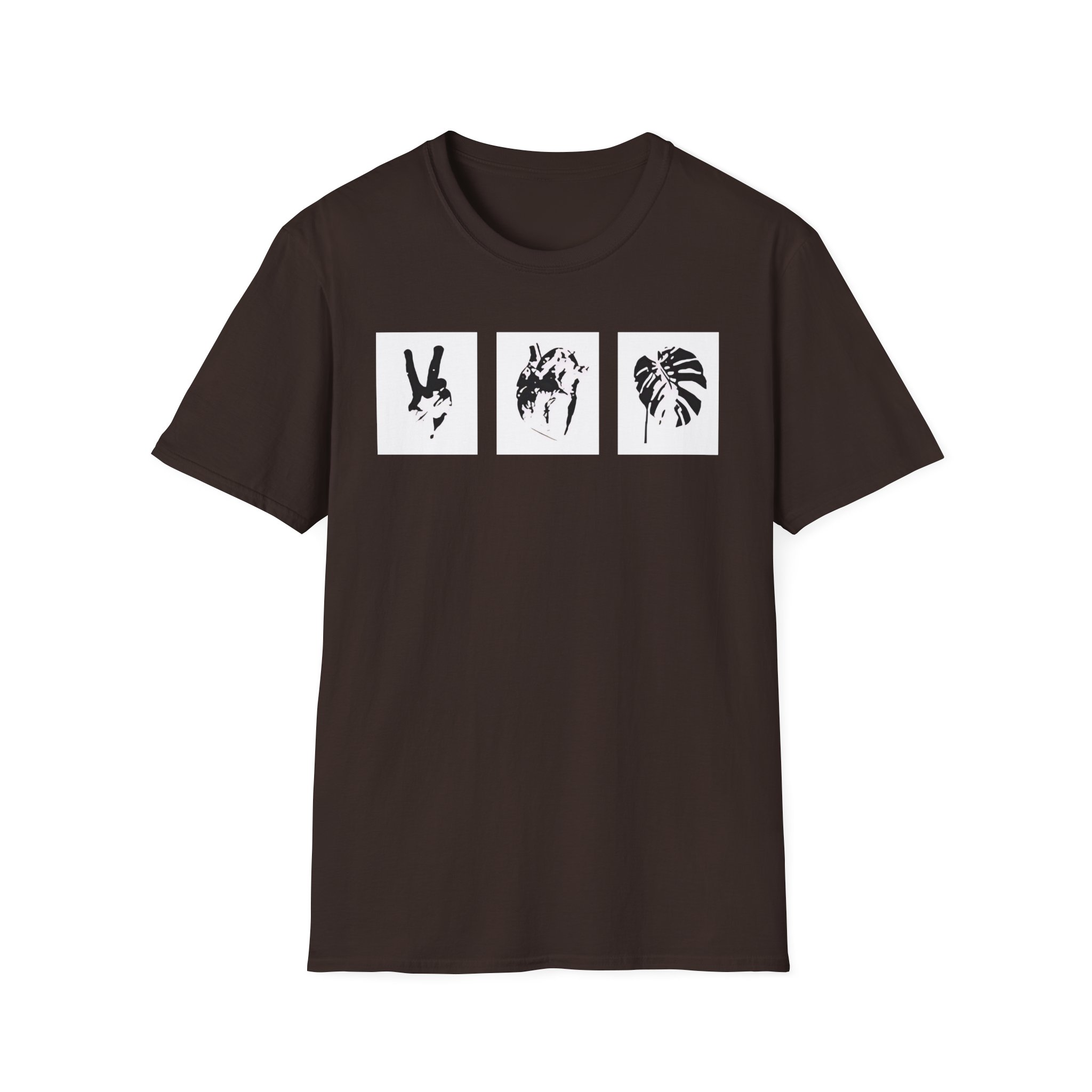 Mumbo Jumbo Peace, Love and Heavy Metal Unisex Softstyle T-Shirt