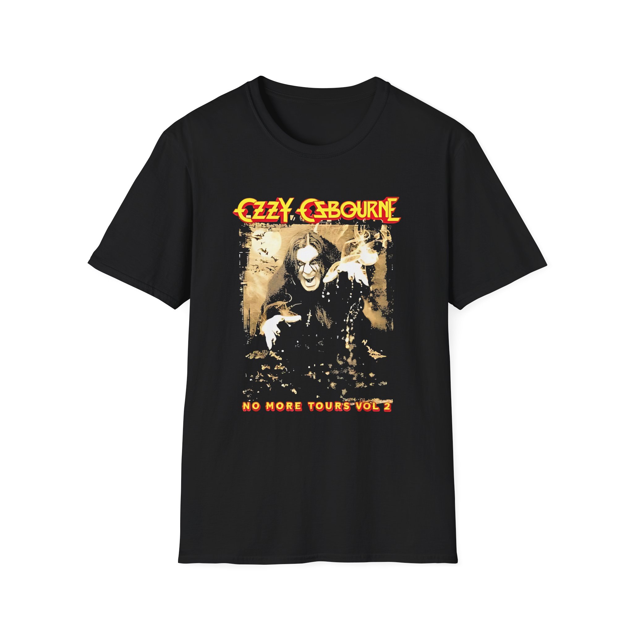 Ozzy Osbourne Rising With Tourback Unisex Softstyle T-Shirt