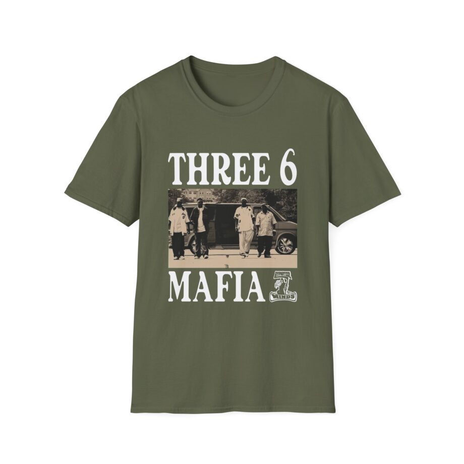 Three 6 Mafia Ridin Spinners Unisex Softstyle T-Shirt
