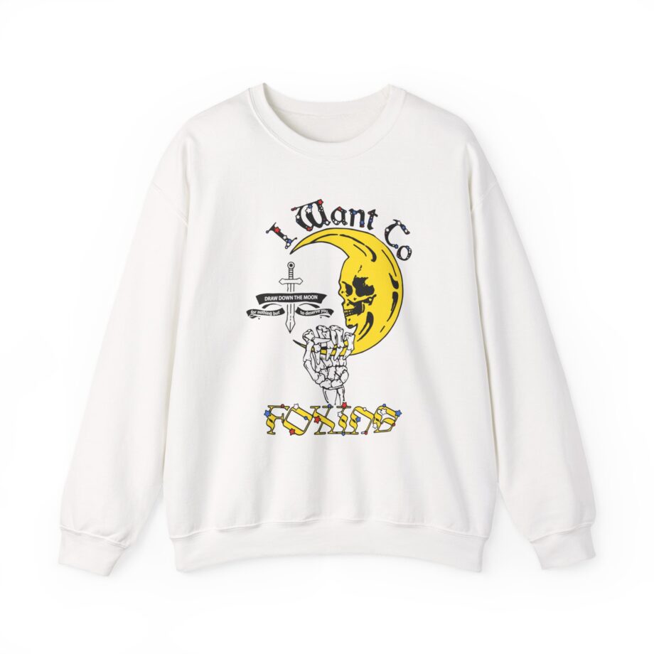 Foxing Draw Down Unisex Heavy Blend™ Crewneck Sweatshirt