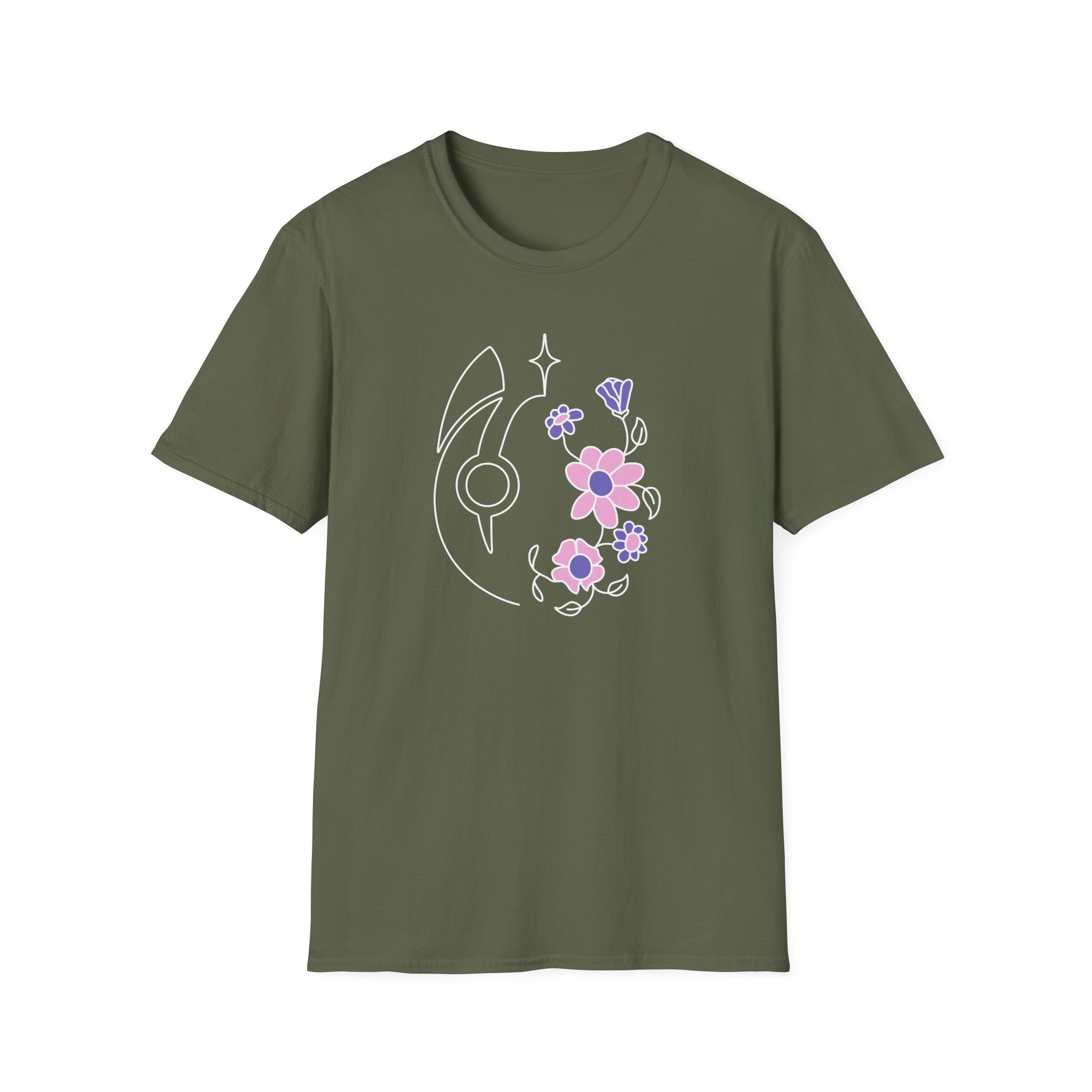 Dabin Embroidered Charcoal Unisex Softstyle T-Shirt