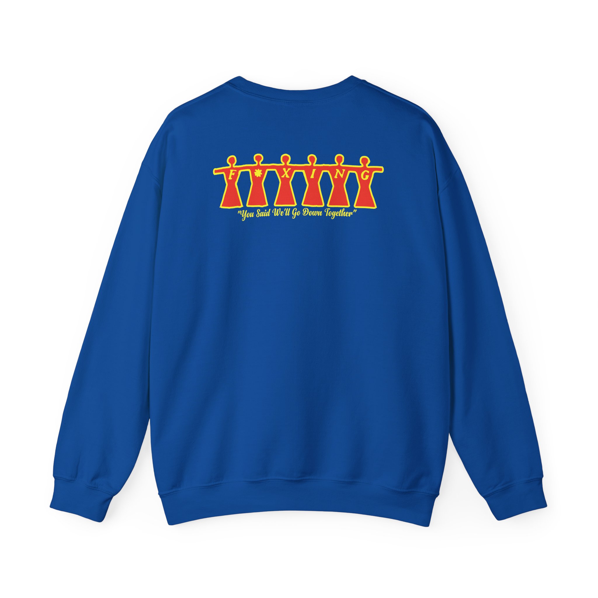 Foxing Moon Face Unisex Heavy Blendâ„¢ Crewneck Sweatshirt