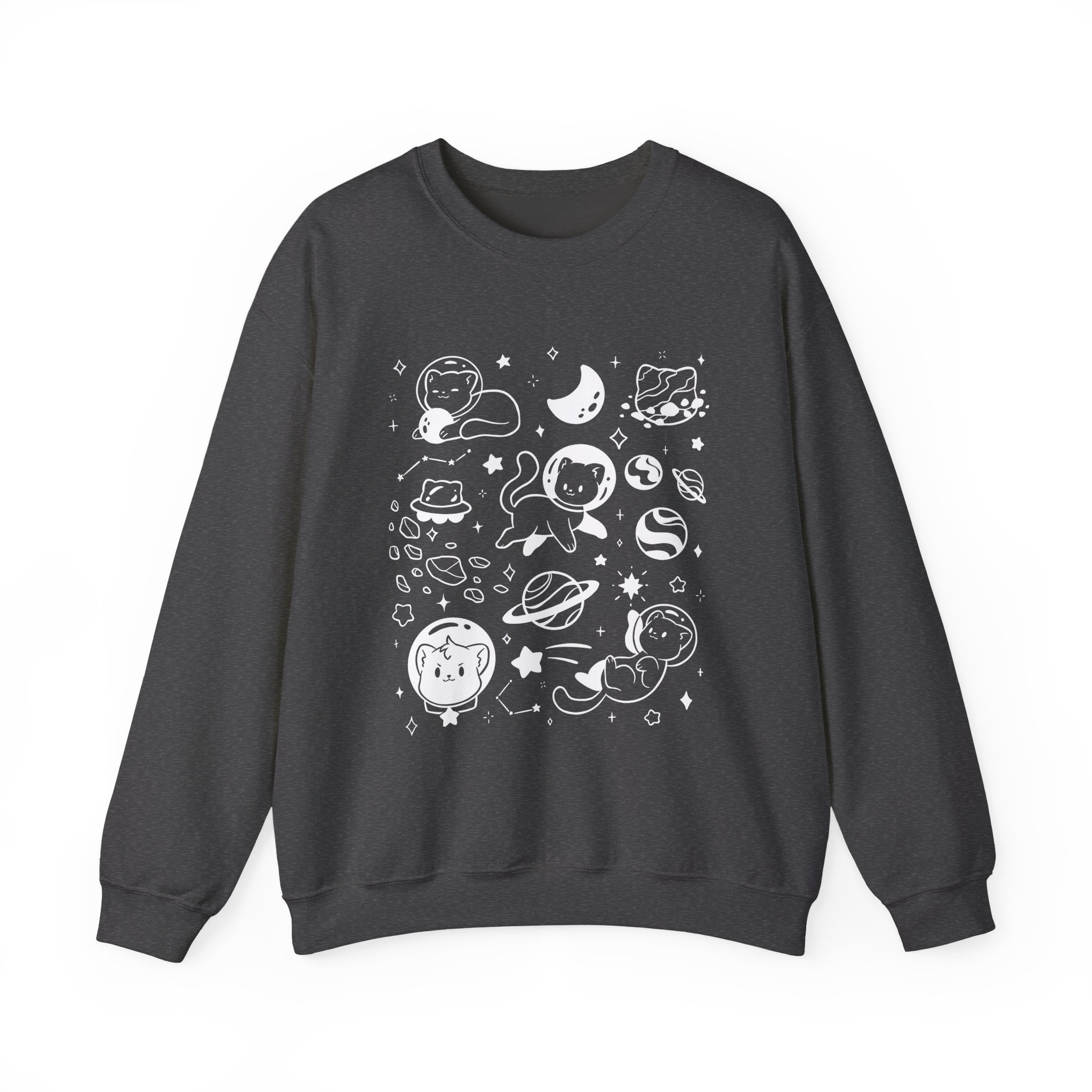 Shubble Space Cats Unisex Heavy Blendâ„¢ Crewneck Sweatshirt