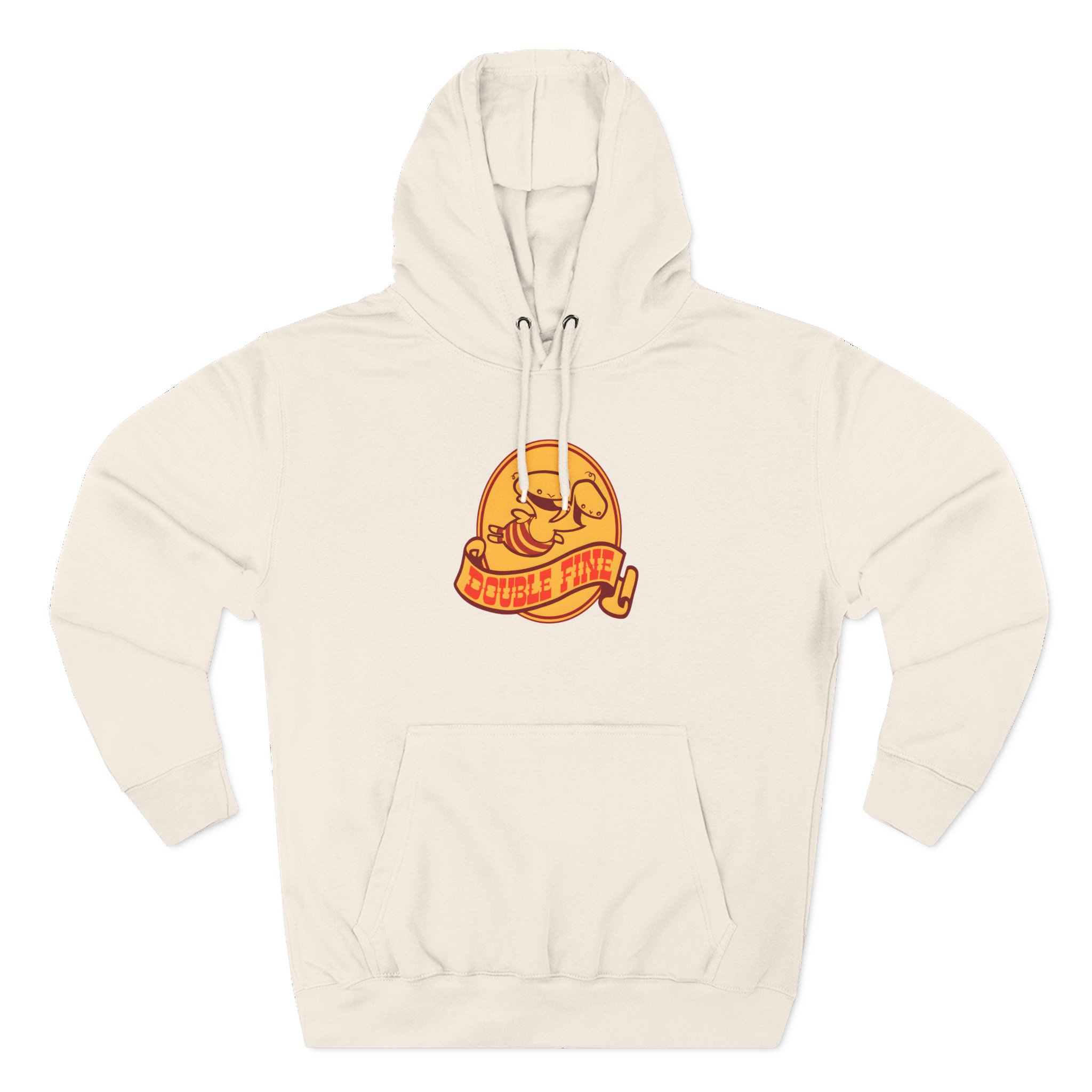 Double Fine Golden Two-headed Baby Three-Panel Fleece Hoodie