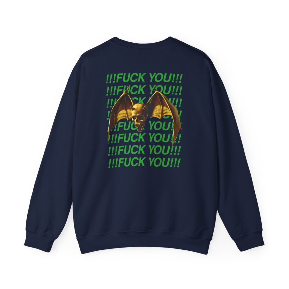 Overkill We Don't Care - Fuck You Unisex Heavy Blend™ Crewneck Sweatshirt