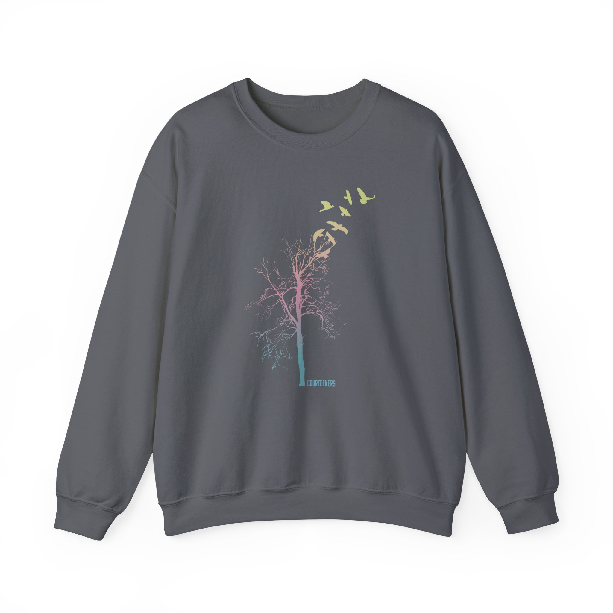 Courteeners Pastel Ombre Tree Unisex Heavy Blend Crewneck Sweatshirt