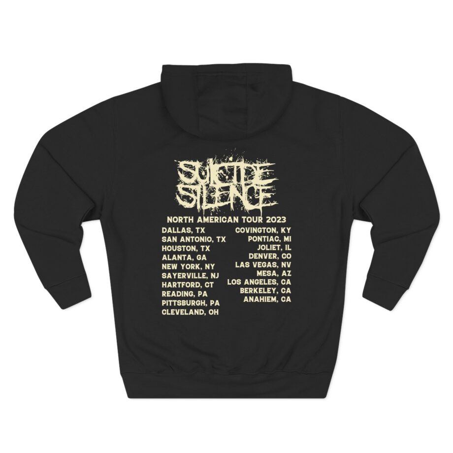 Suicide Silence Rymd Cover Tour 2023 Three-Panel Fleece Hoodie