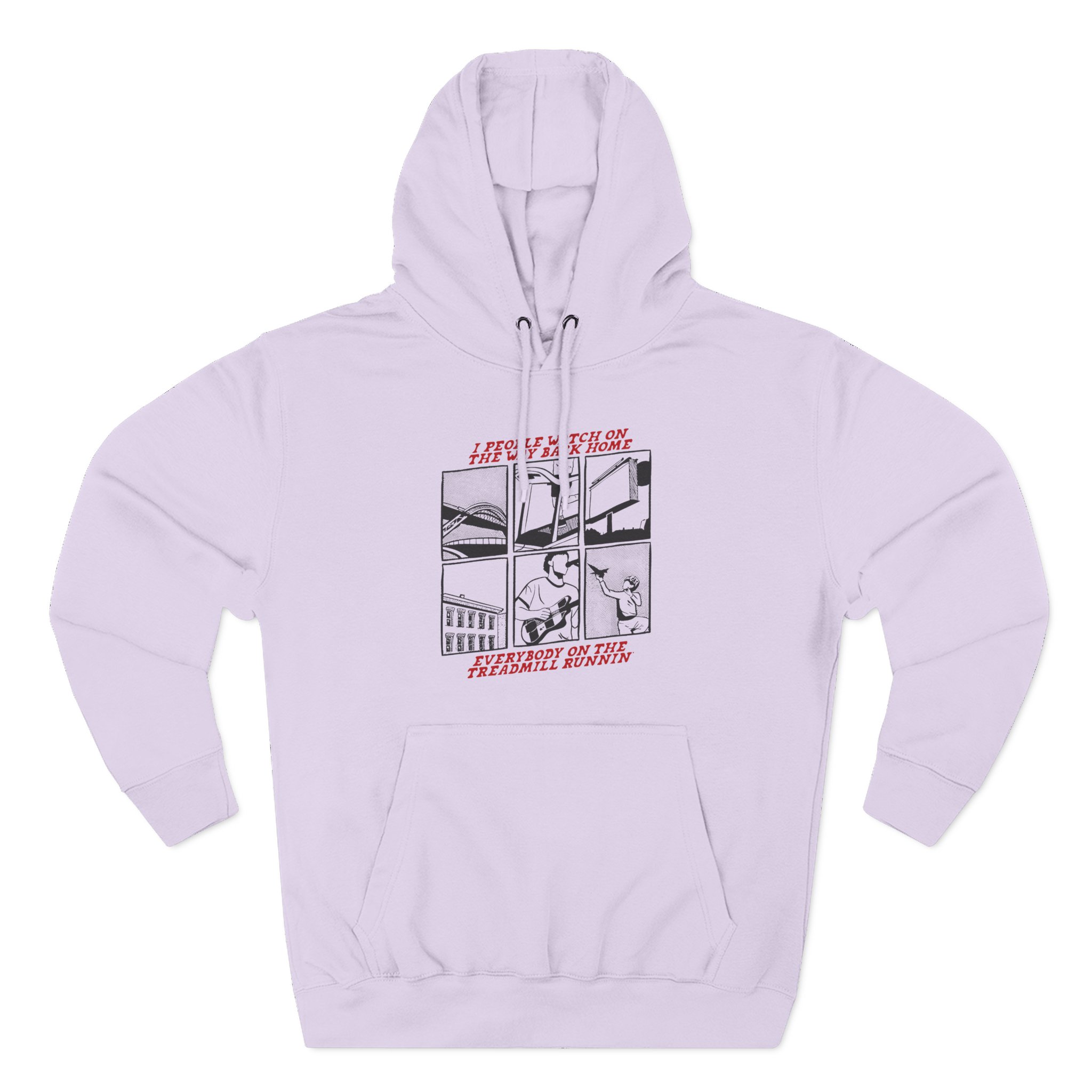 Sam Fender People Watching Three-Panel Fleece Hoodie