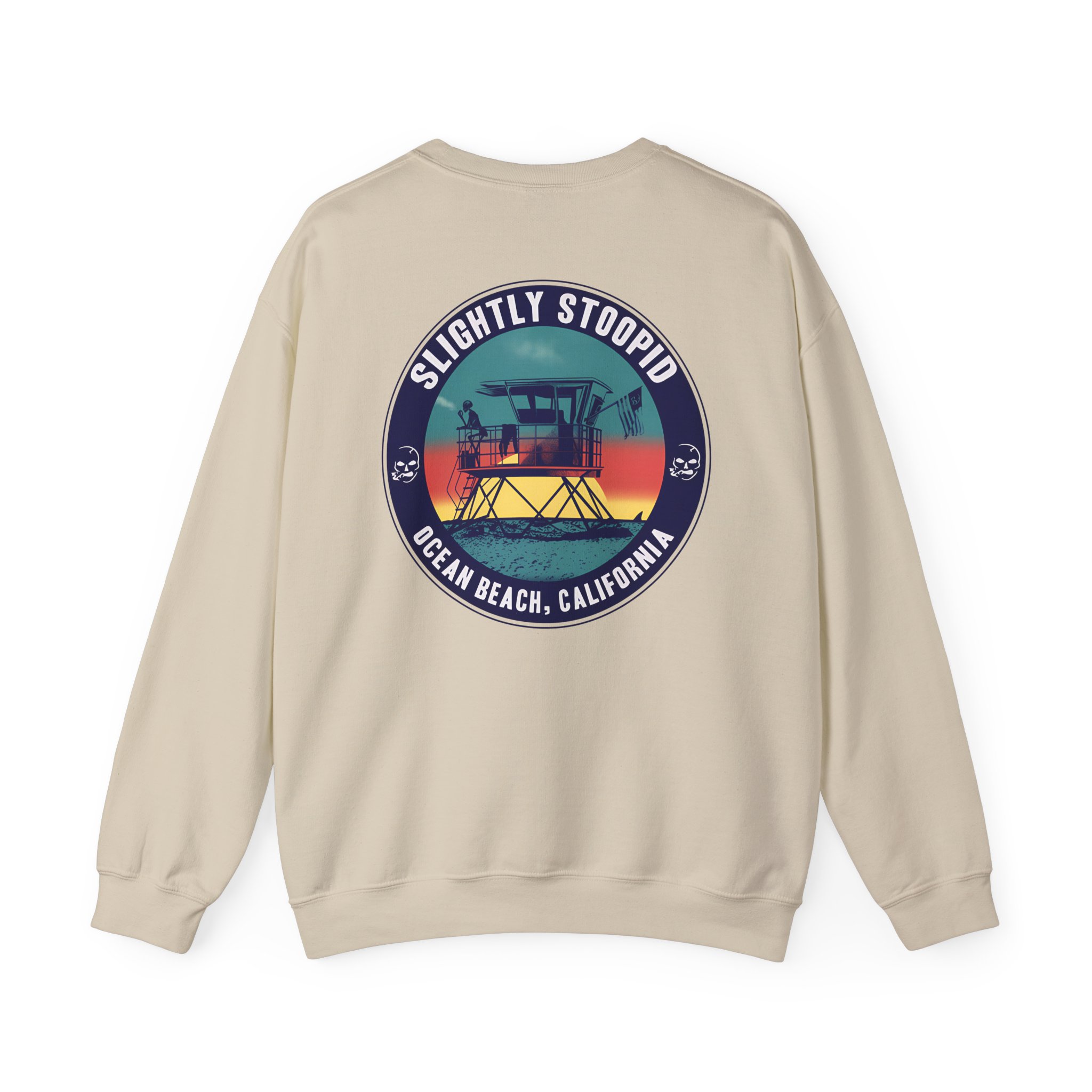 Slightly Stoopid Lifeguard Raglan Unisex Heavy Blendâ„¢ Crewneck Sweatshirt