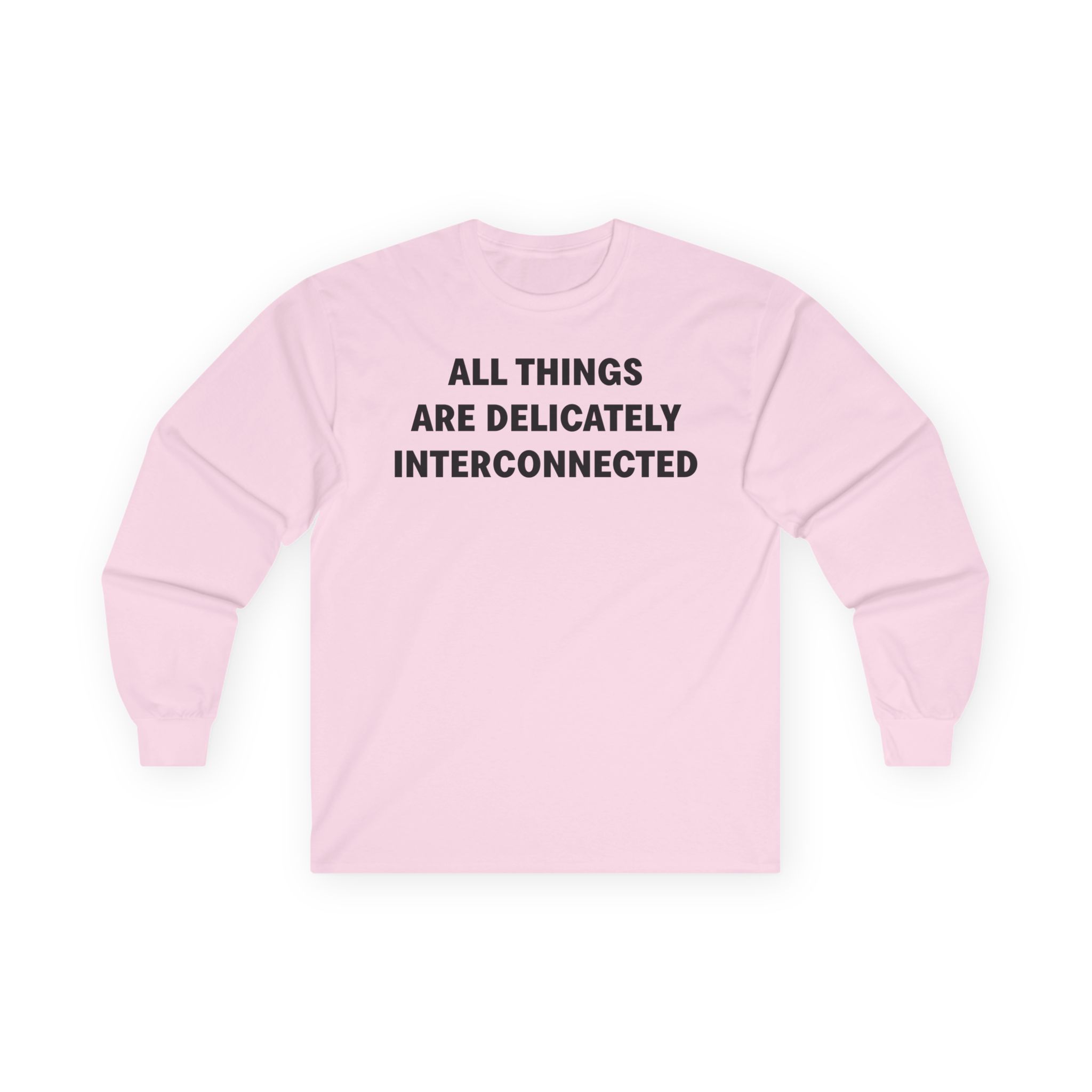 Jenny Holzer All Things Are Delicately Interconnected Unisex Ultra Cotton Long Sleeve Tee