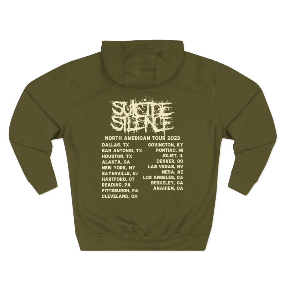 Suicide Silence Rymd Cover Tour 2023 Three-Panel Fleece Hoodie