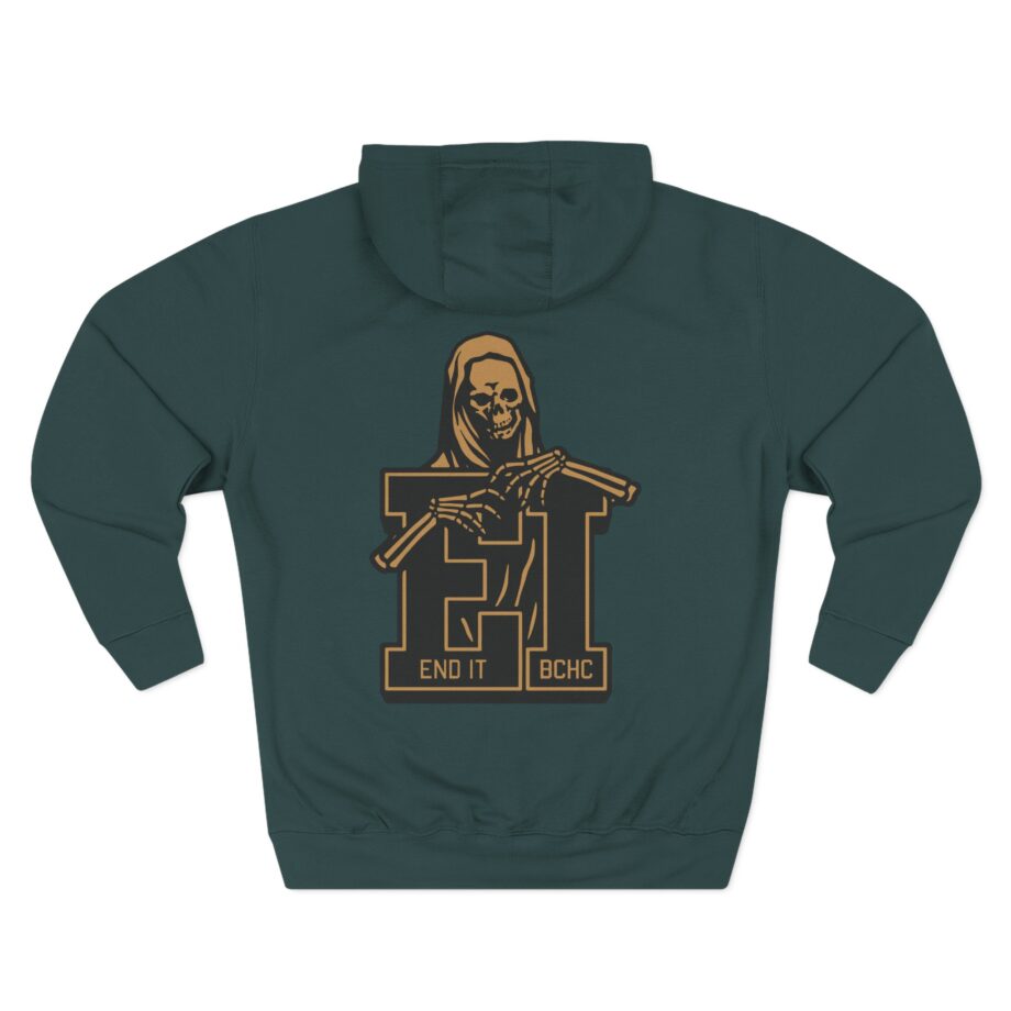 End It Bchc Reaper Emblem Three-Panel Fleece Hoodie